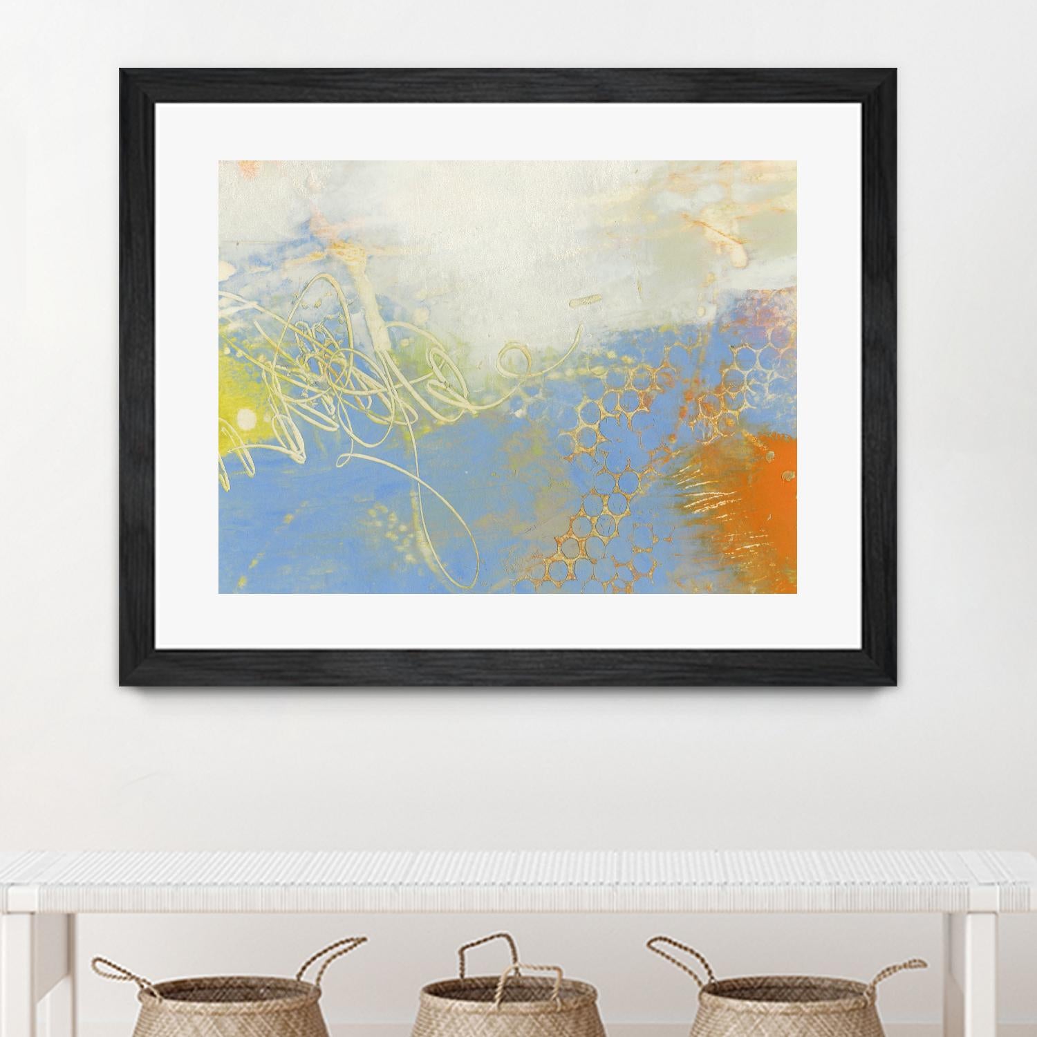 Blue Lux II by Sue Jachimiec on GIANT ART - blue abstract