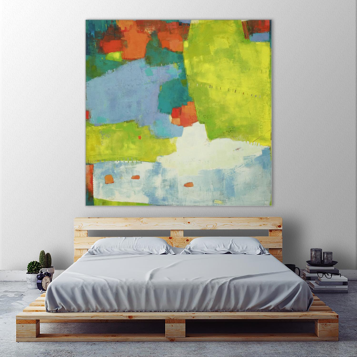 Torp by Sue Jachimiec on GIANT ART - green abstract