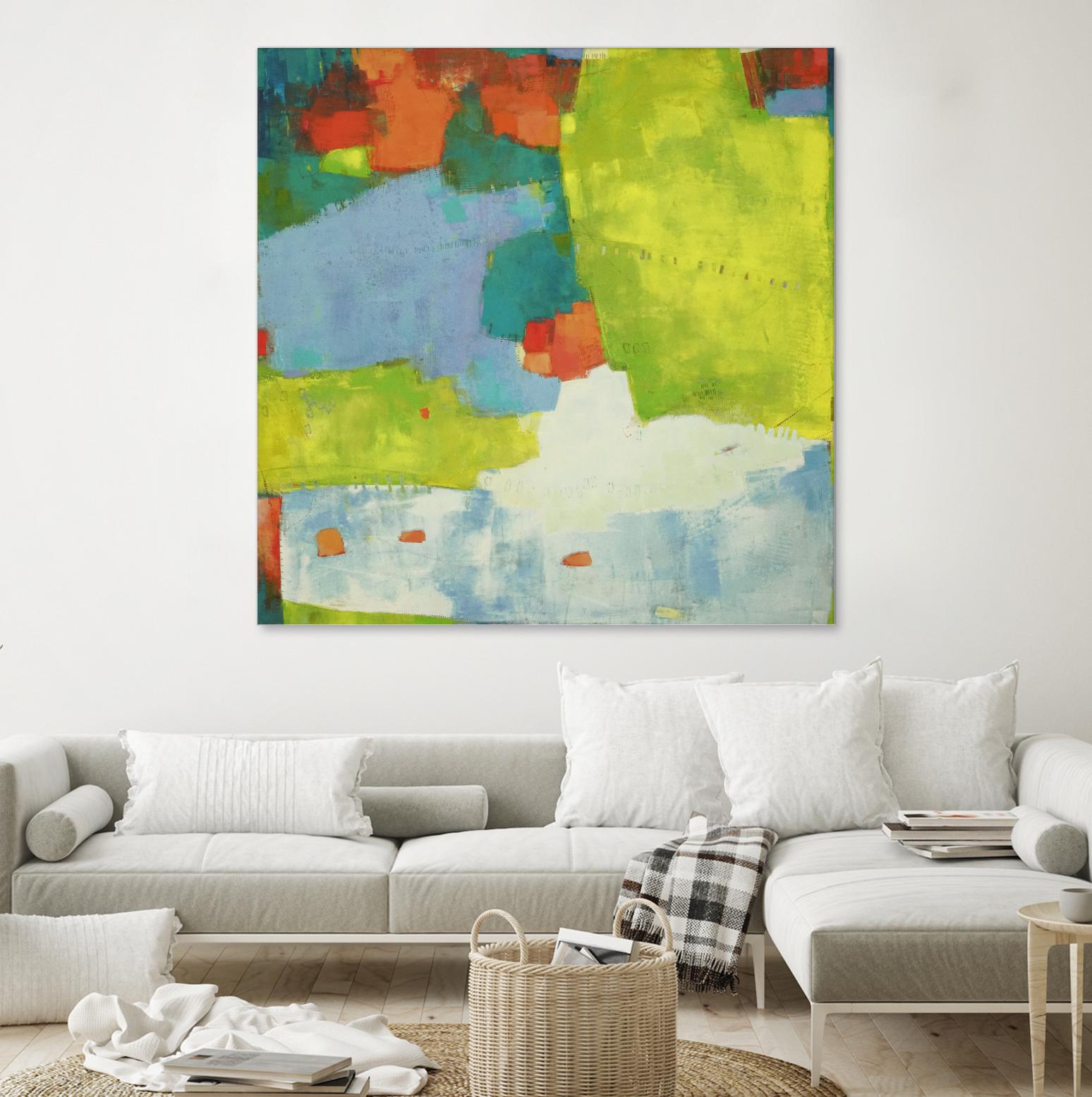 Torp by Sue Jachimiec on GIANT ART - green abstract