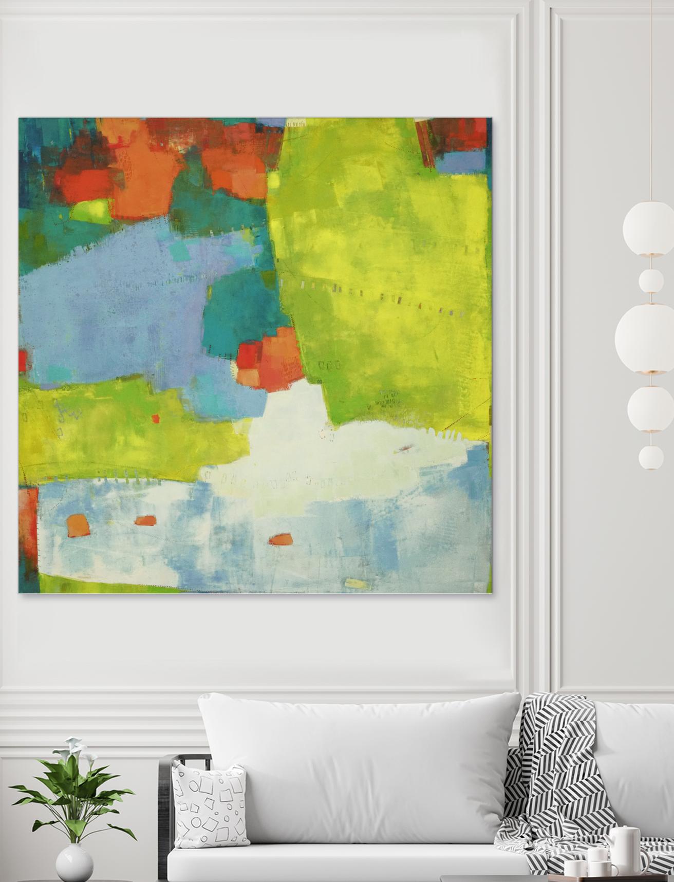 Torp by Sue Jachimiec on GIANT ART - green abstract