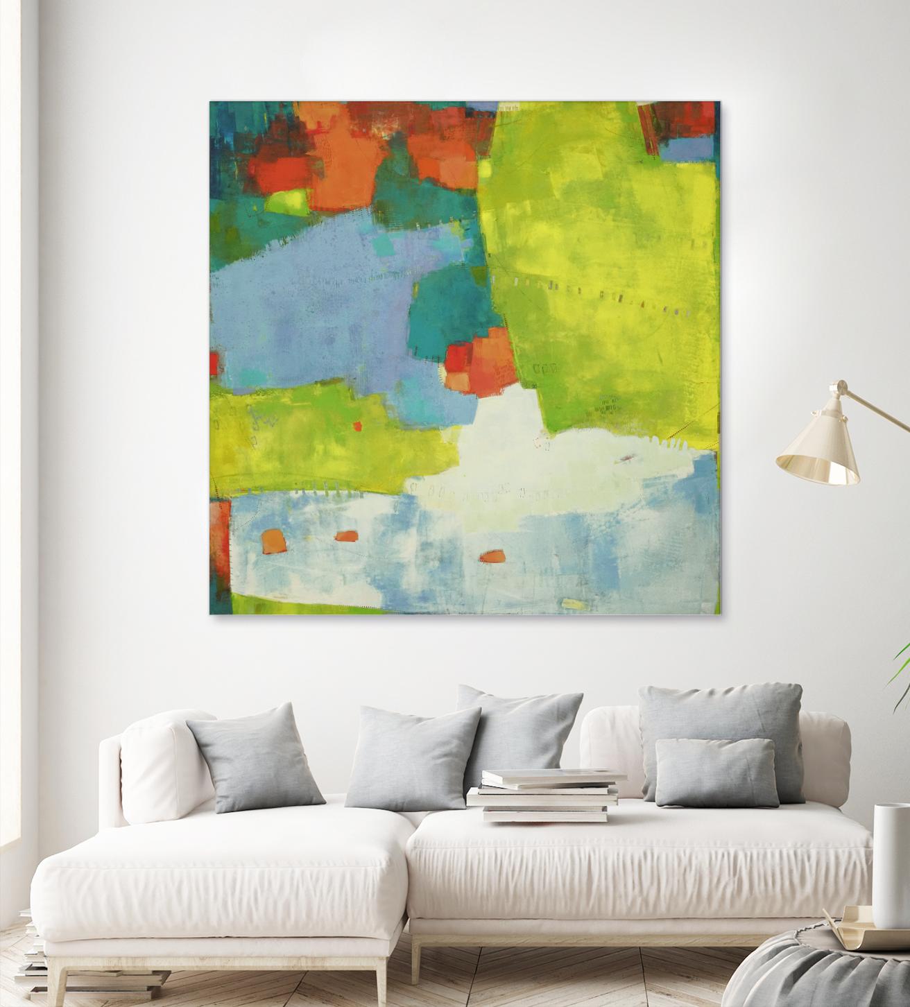 Torp by Sue Jachimiec on GIANT ART - green abstract