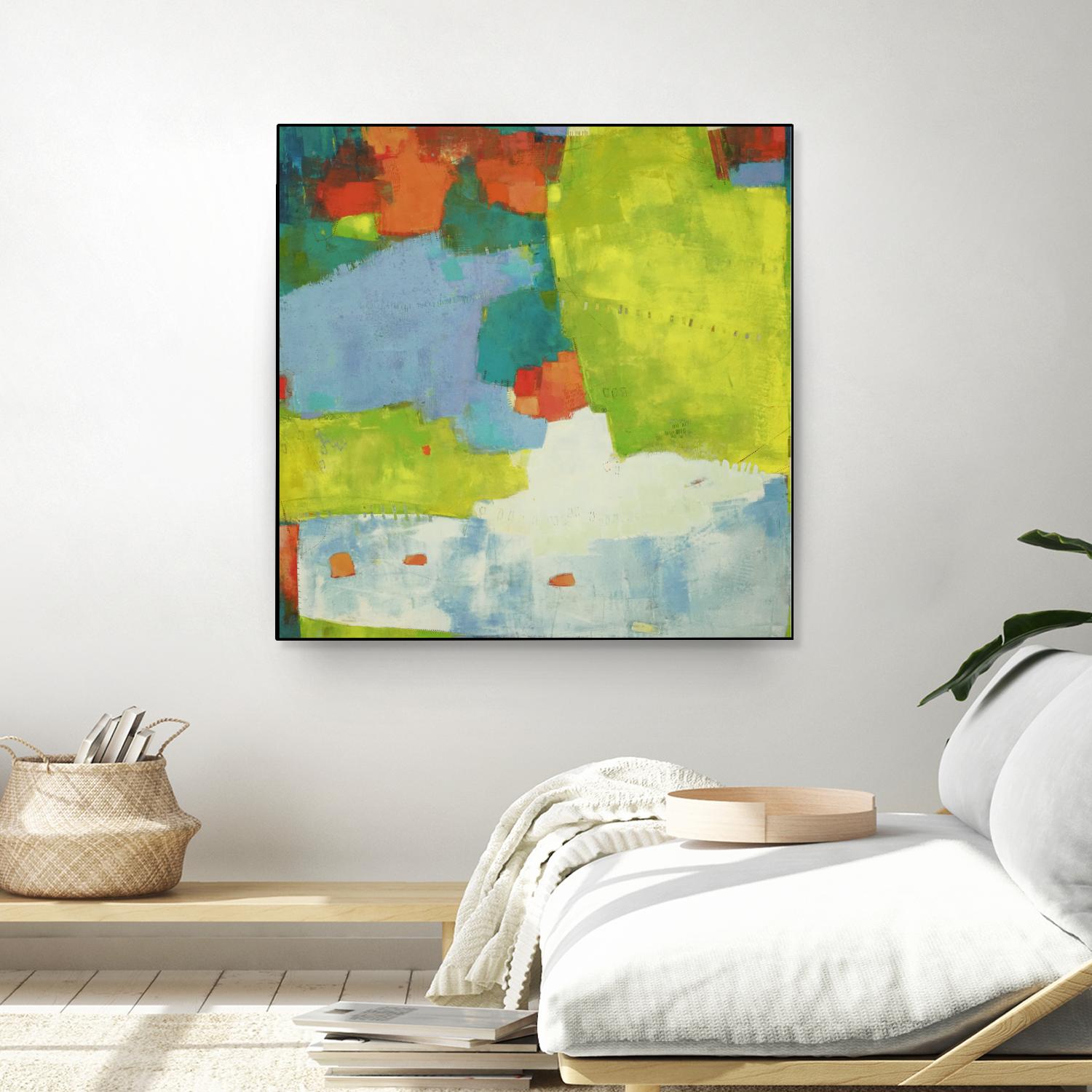 Torp by Sue Jachimiec on GIANT ART - green abstract