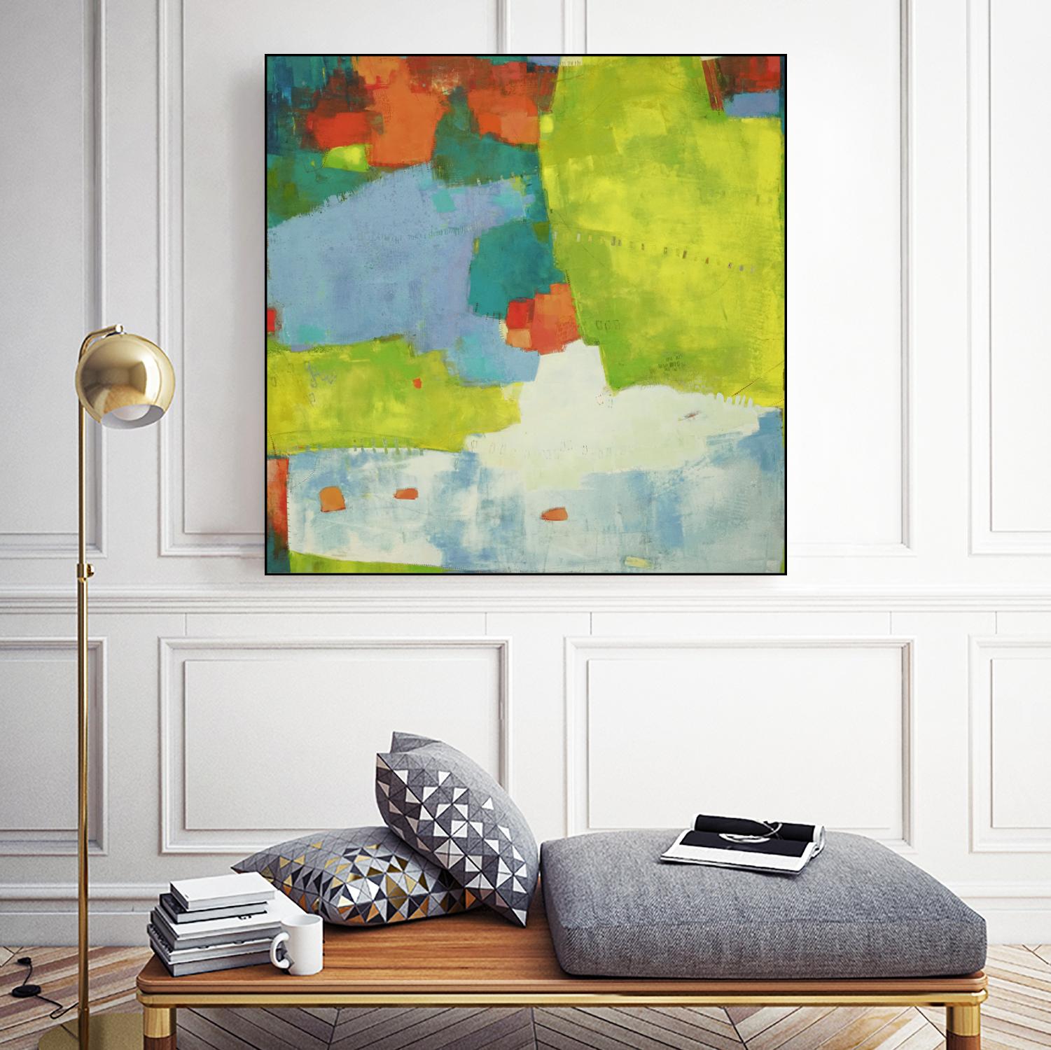 Torp by Sue Jachimiec on GIANT ART - green abstract