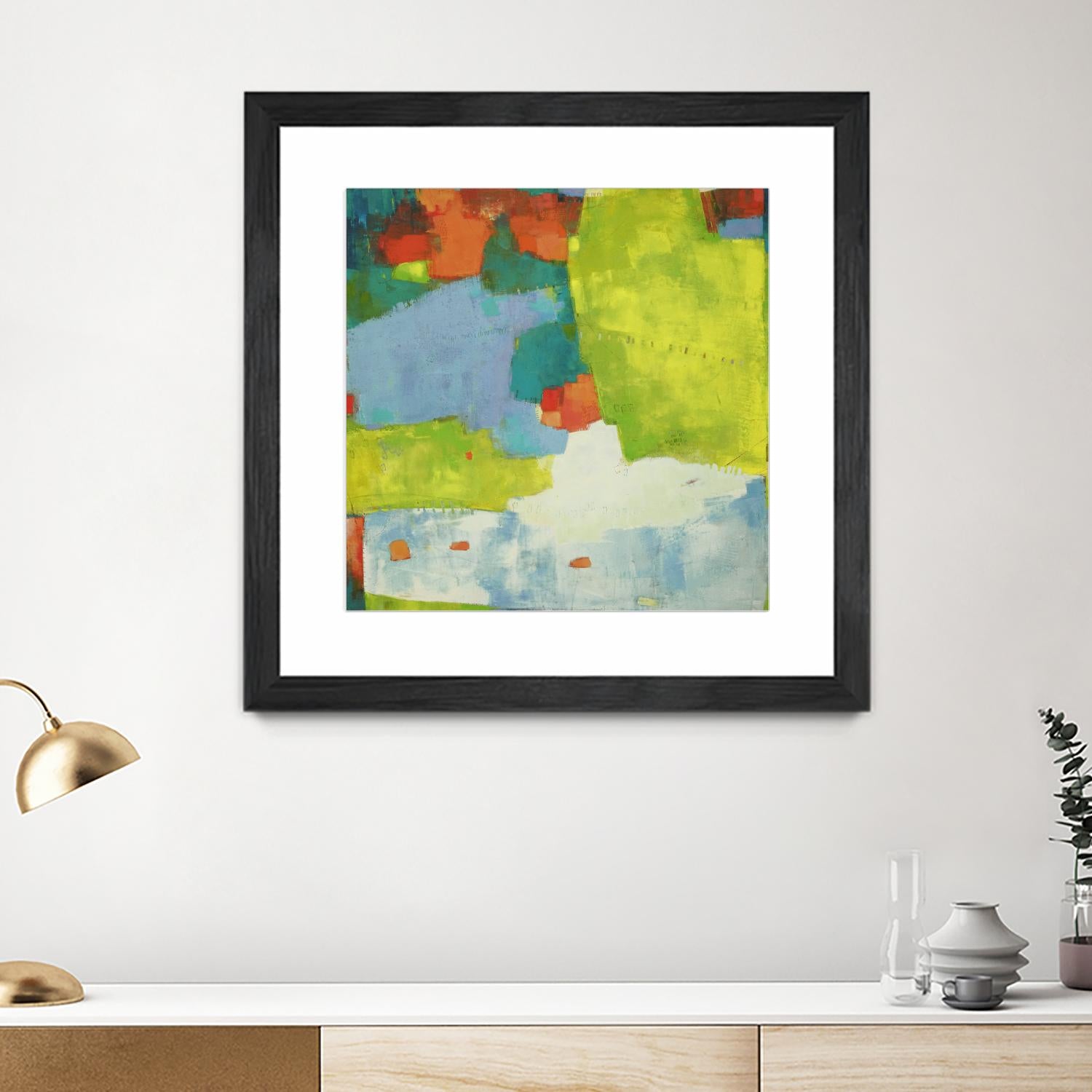 Torp by Sue Jachimiec on GIANT ART - green abstract