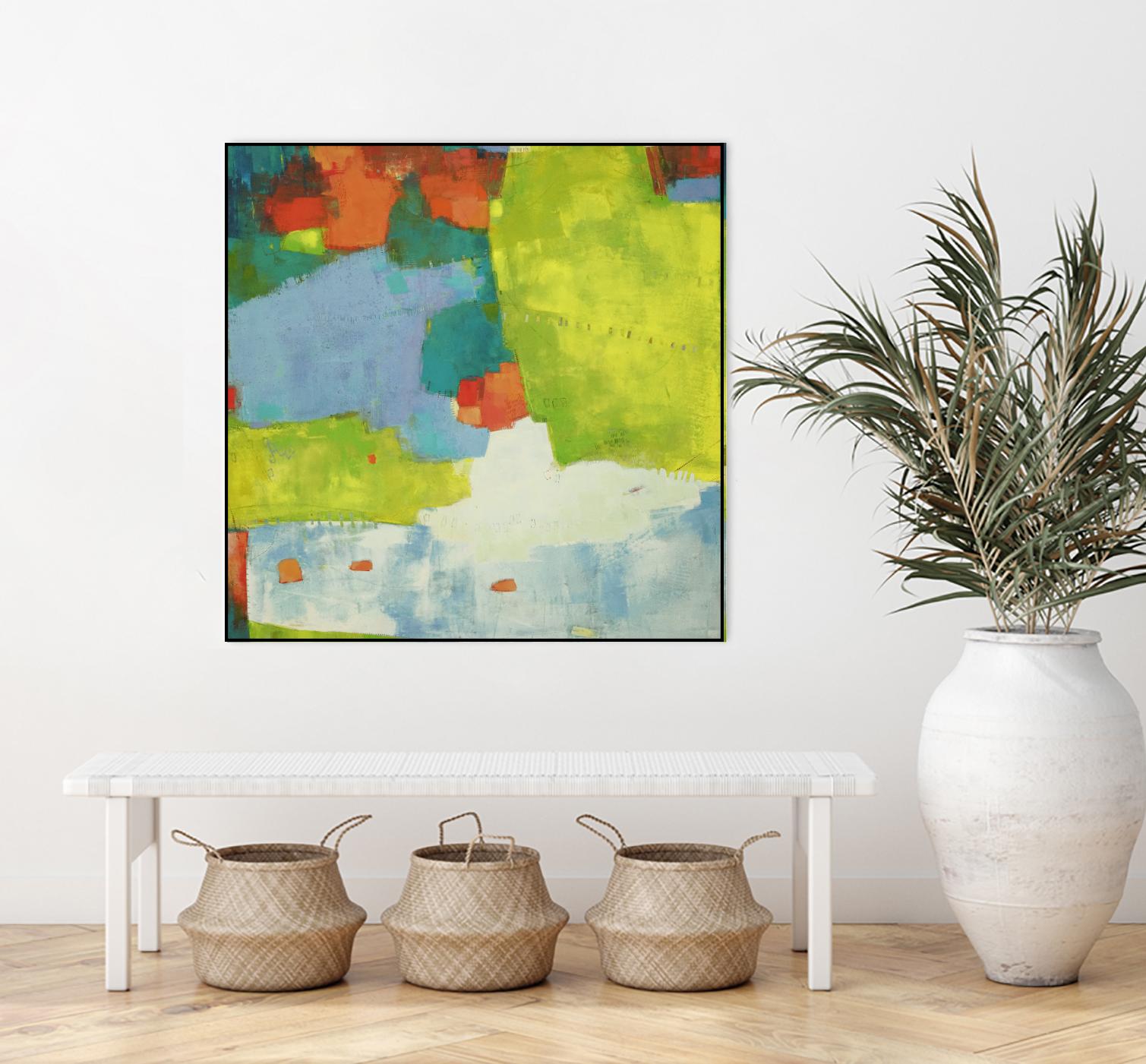 Torp by Sue Jachimiec on GIANT ART - green abstract