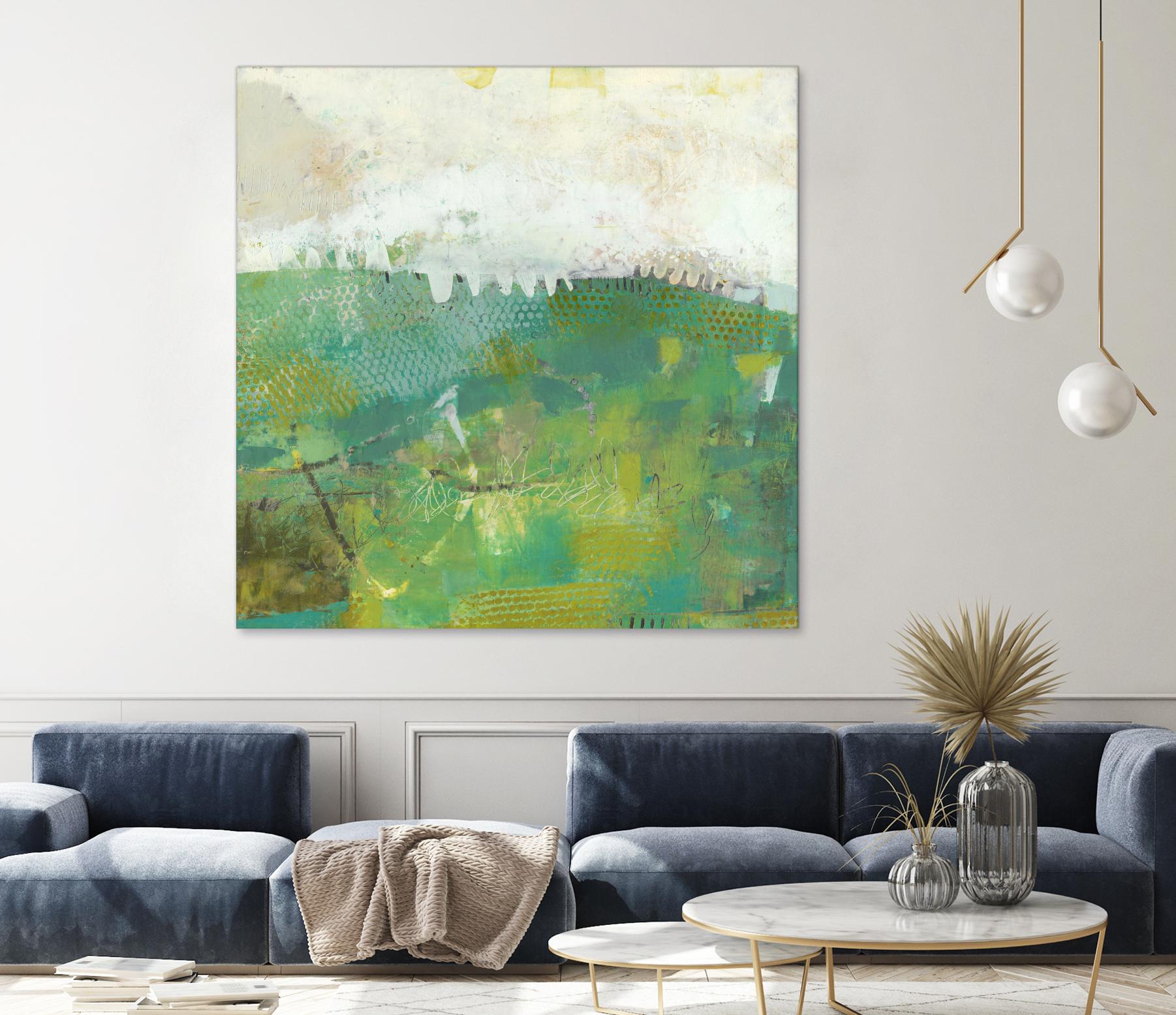 Twink by Sue Jachimiec on GIANT ART - green abstract