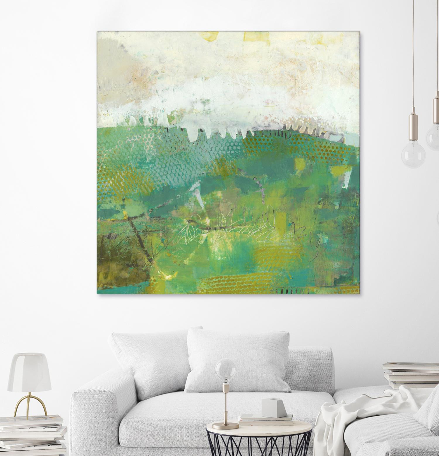 Twink by Sue Jachimiec on GIANT ART - green abstract