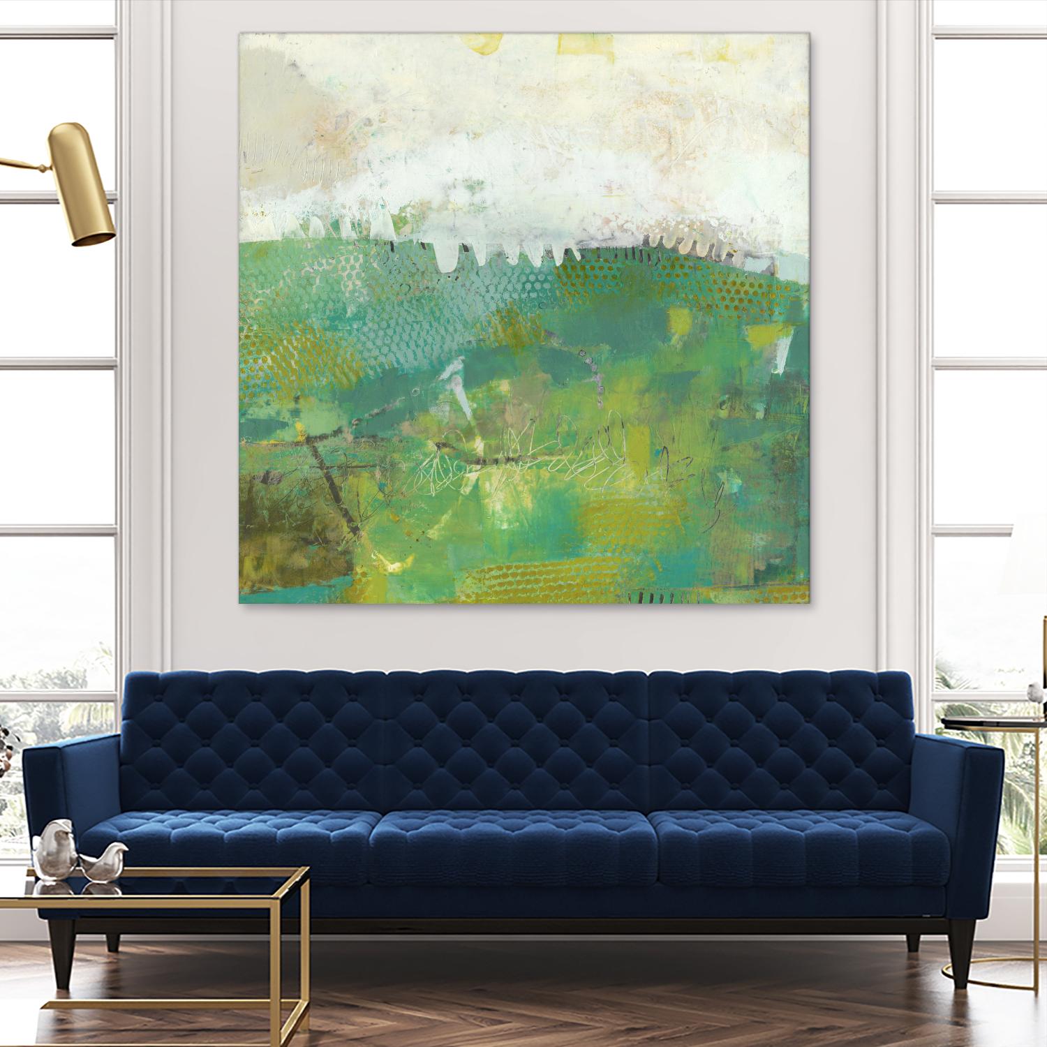 Twink by Sue Jachimiec on GIANT ART - green abstract