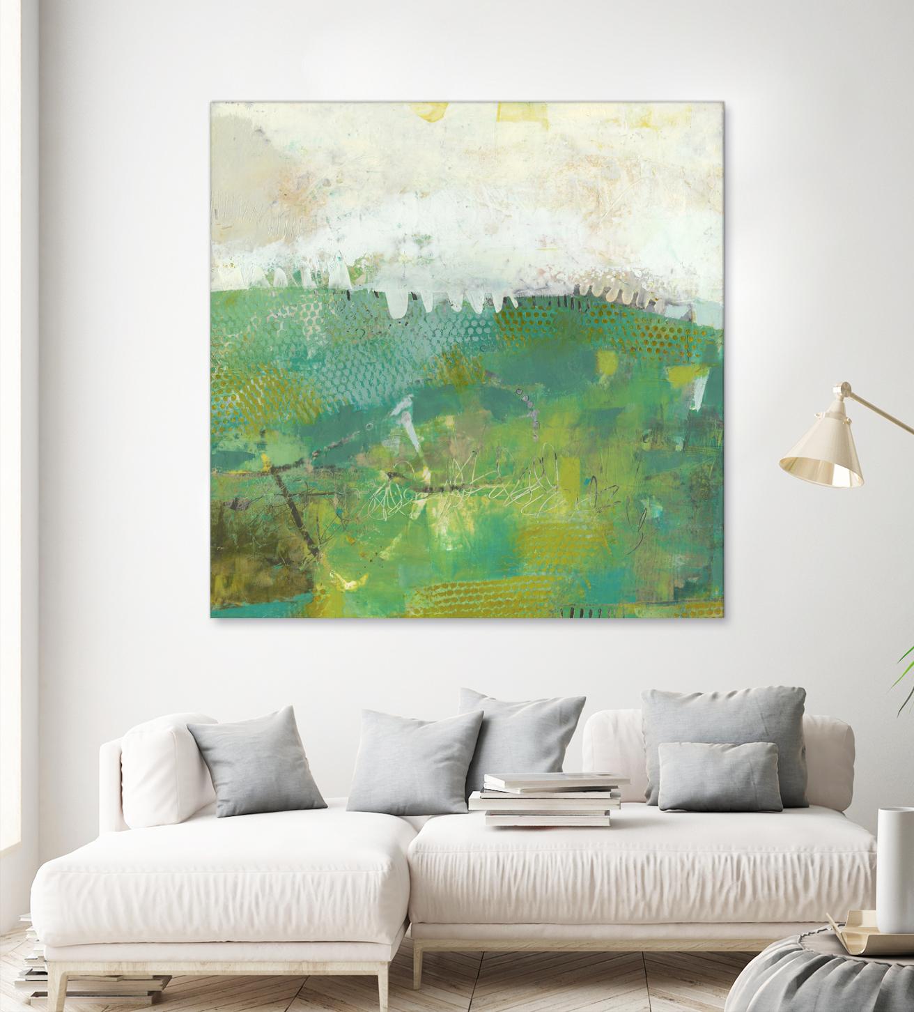 Twink by Sue Jachimiec on GIANT ART - green abstract