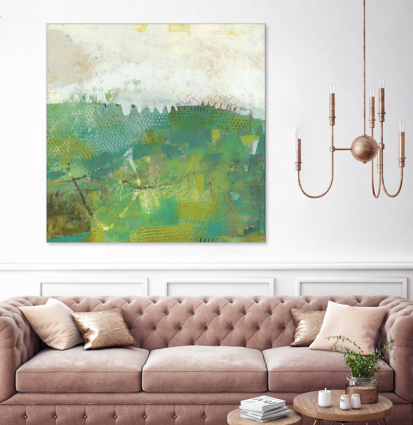 Twink by Sue Jachimiec on GIANT ART - green abstract