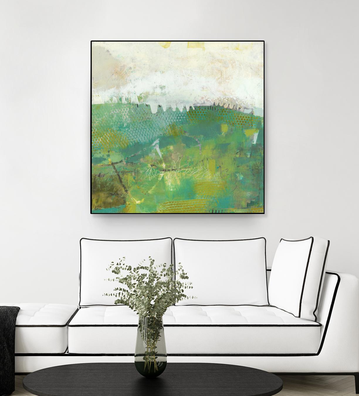 Twink by Sue Jachimiec on GIANT ART - green abstract