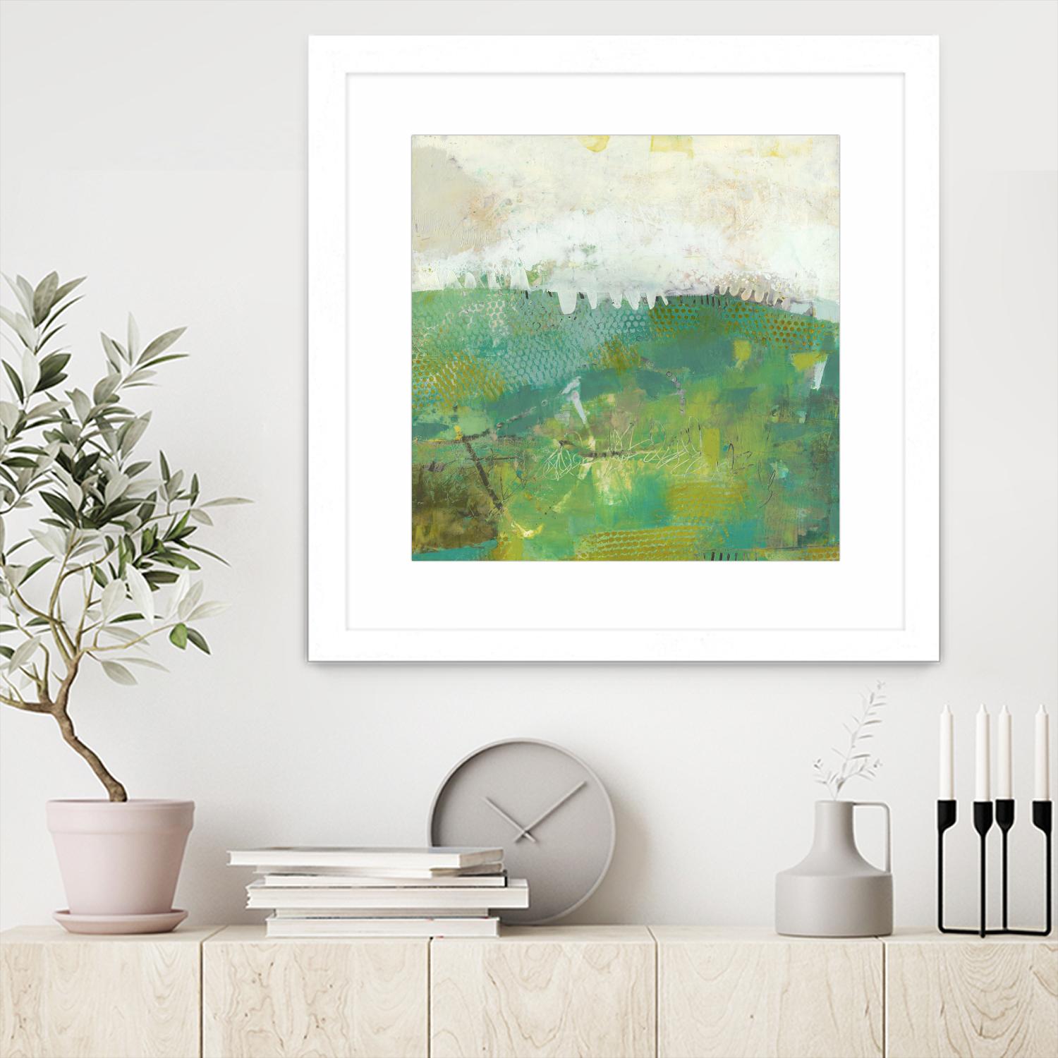 Twink by Sue Jachimiec on GIANT ART - green abstract