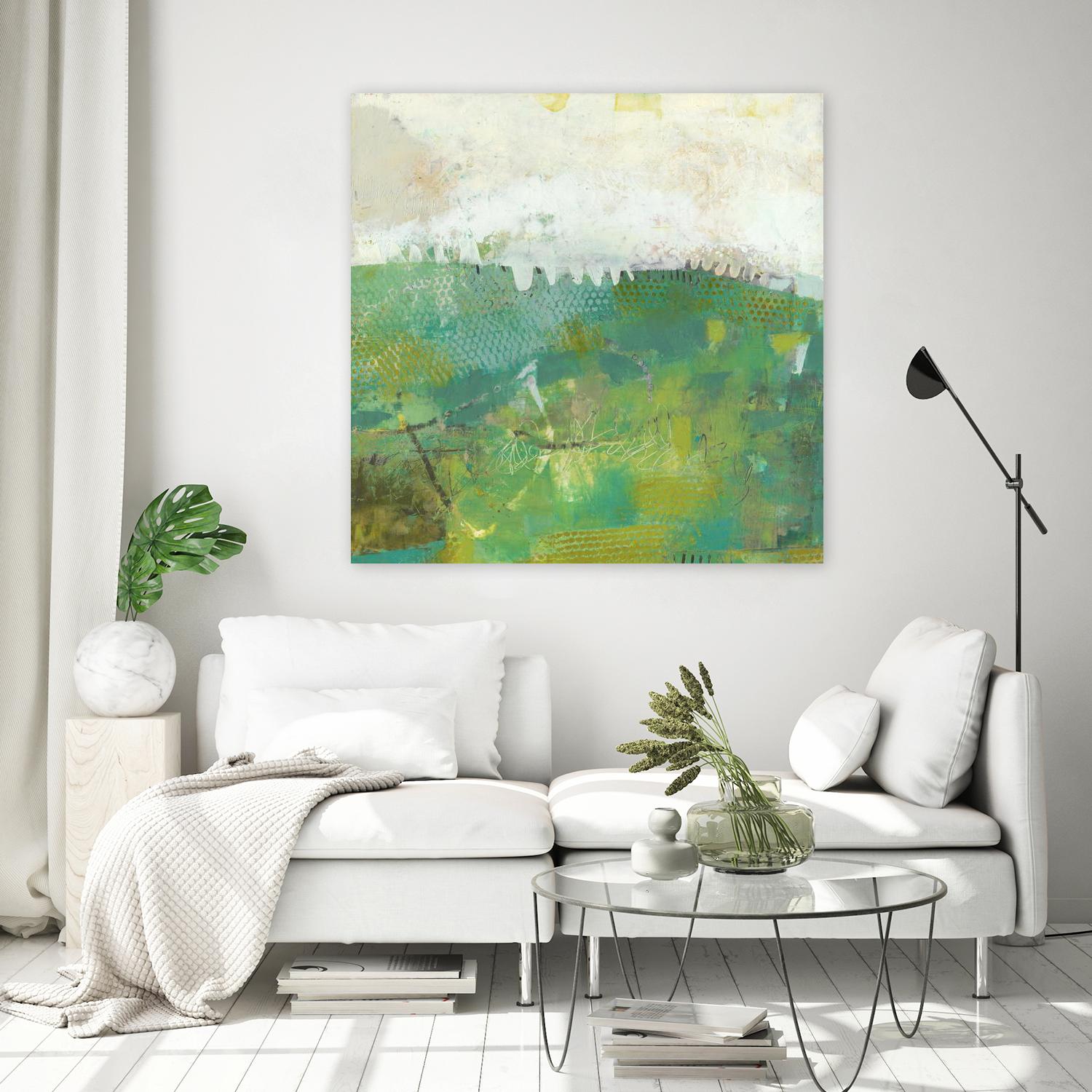 Twink by Sue Jachimiec on GIANT ART - green abstract