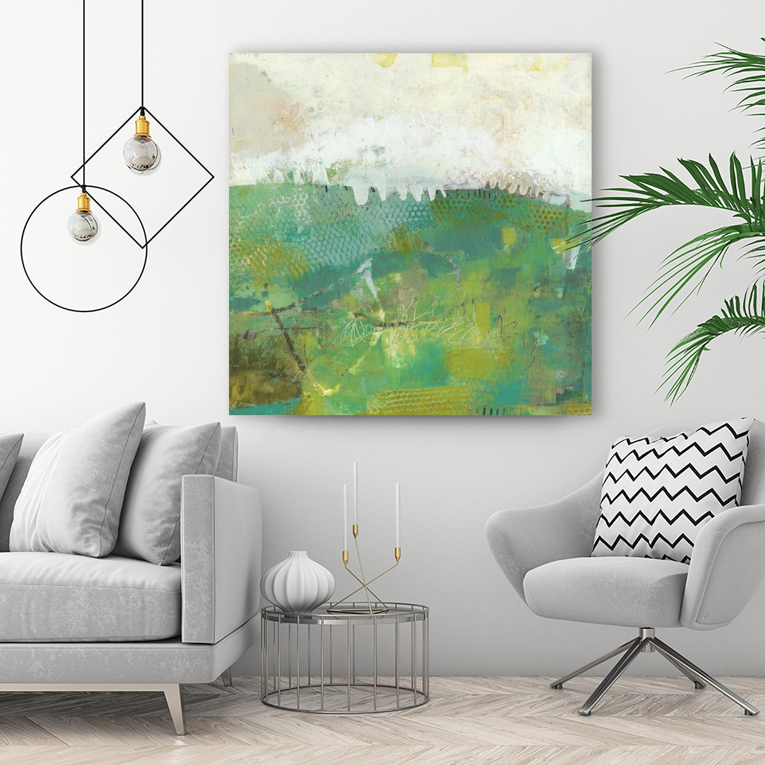 Twink by Sue Jachimiec on GIANT ART - green abstract