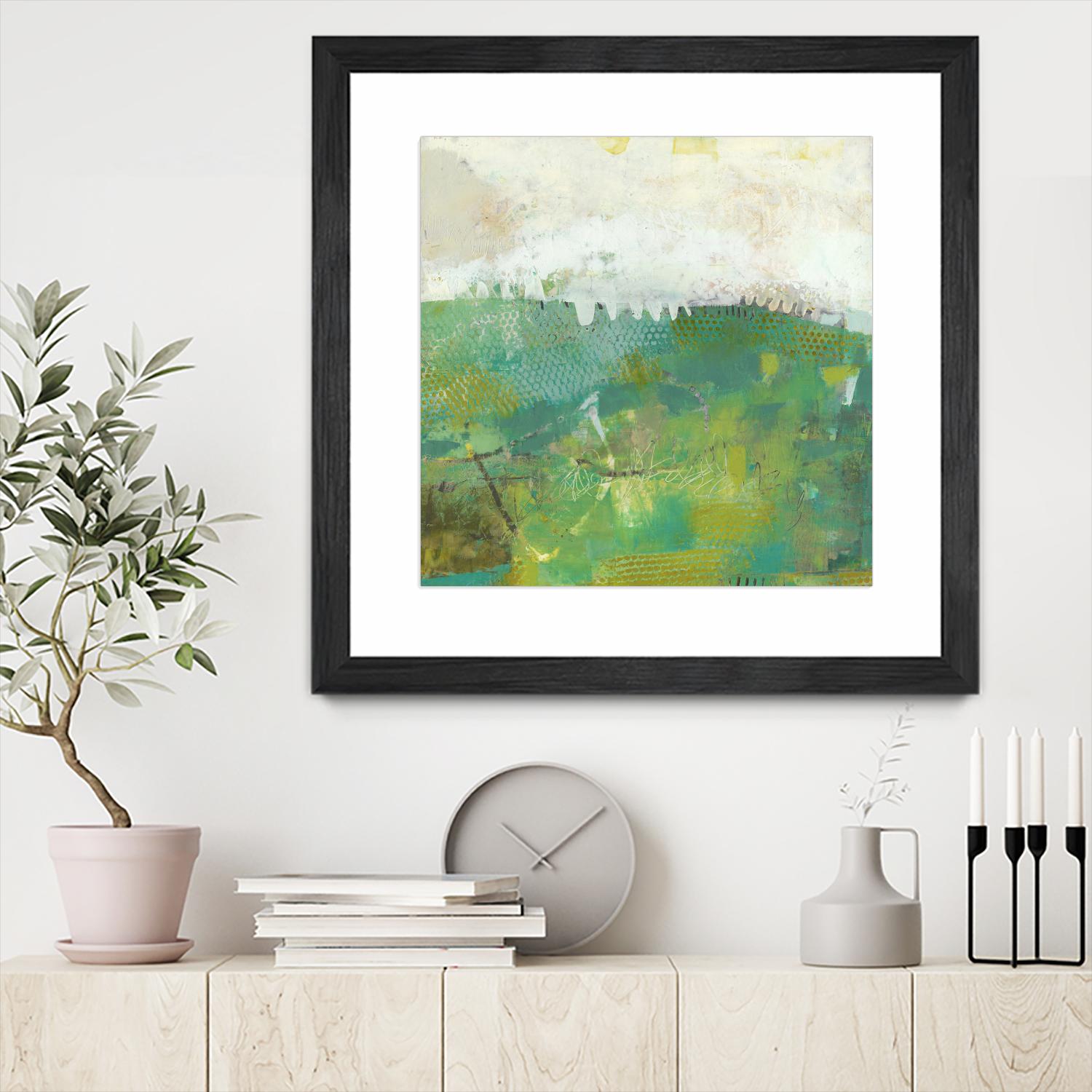 Twink by Sue Jachimiec on GIANT ART - green abstract