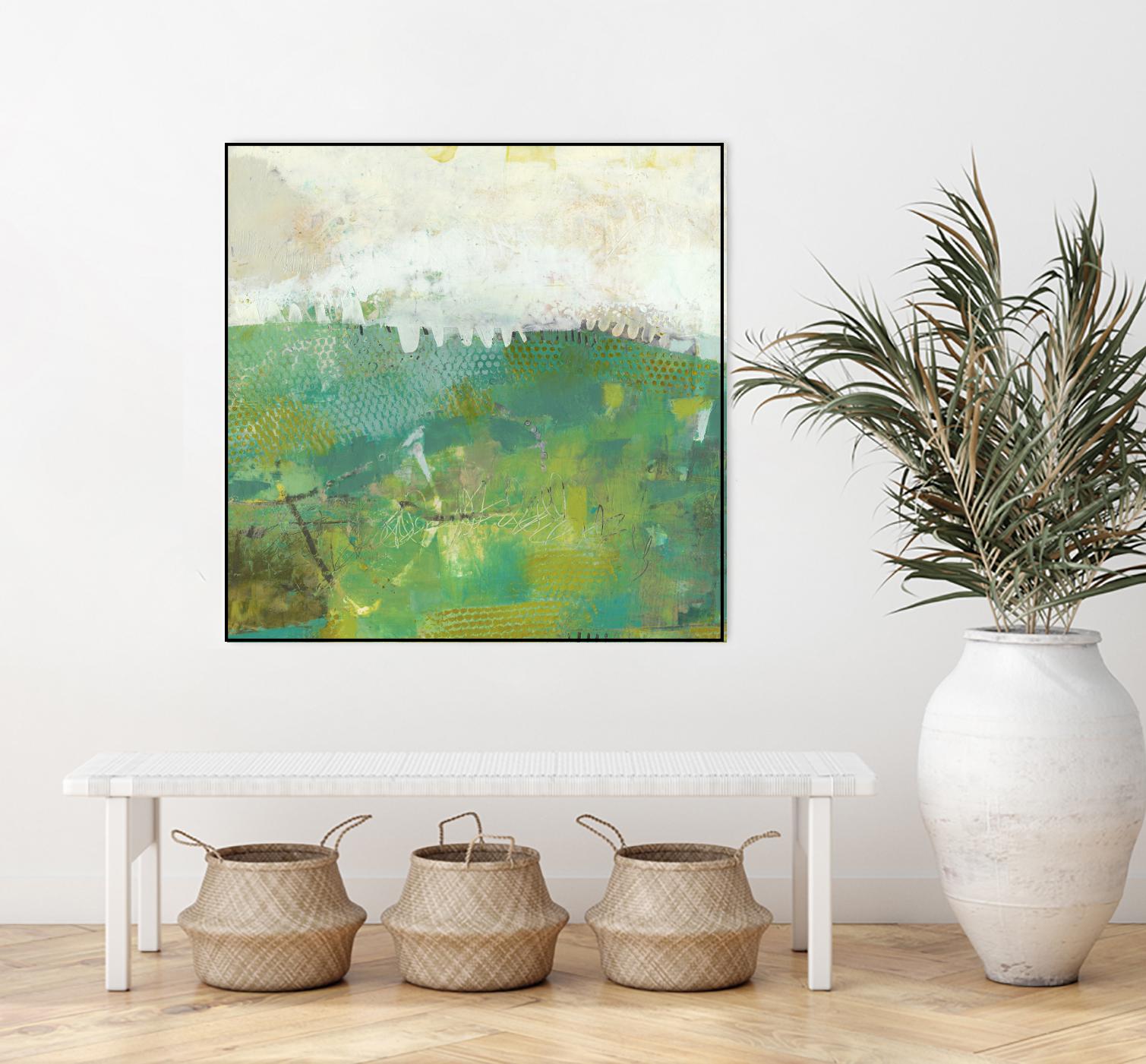 Twink by Sue Jachimiec on GIANT ART - green abstract