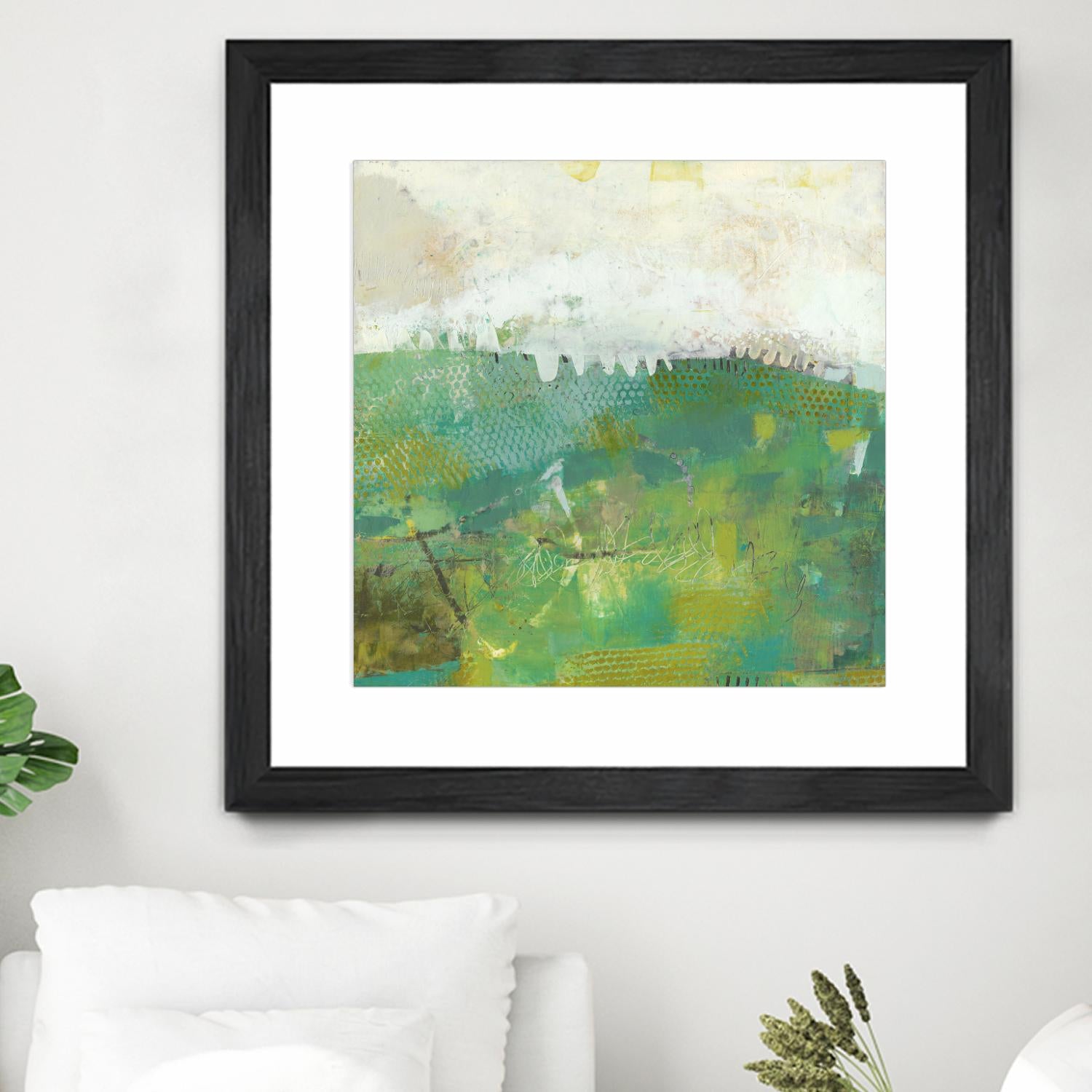 Twink by Sue Jachimiec on GIANT ART - green abstract