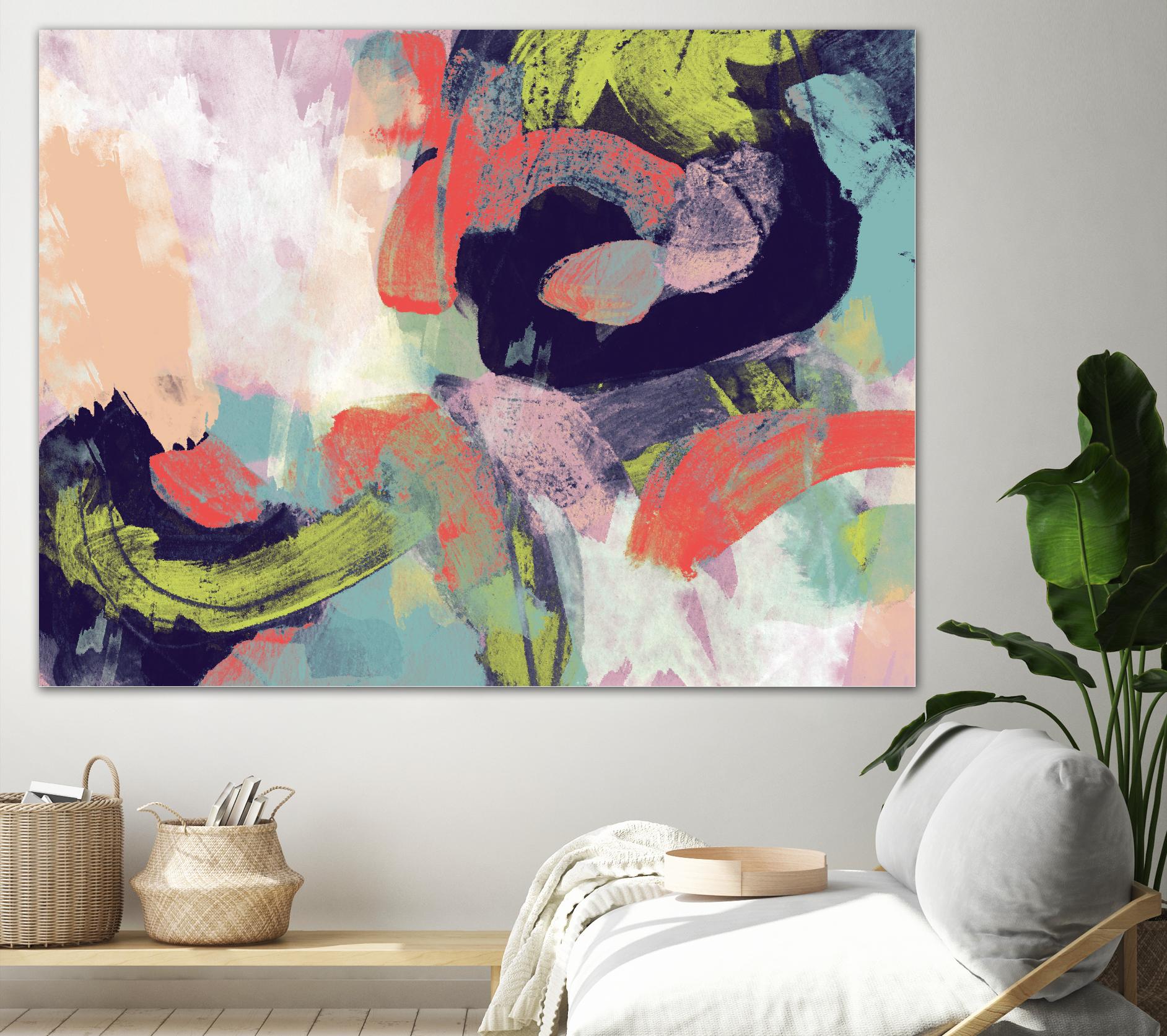 Vibrant Spring II by Studio W on GIANT ART - pink abstract