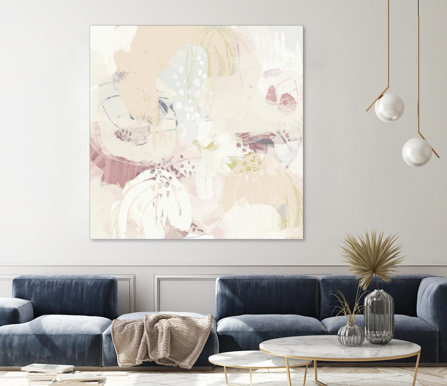 Hanami I by June Erica Vess on GIANT ART - pink abstract
