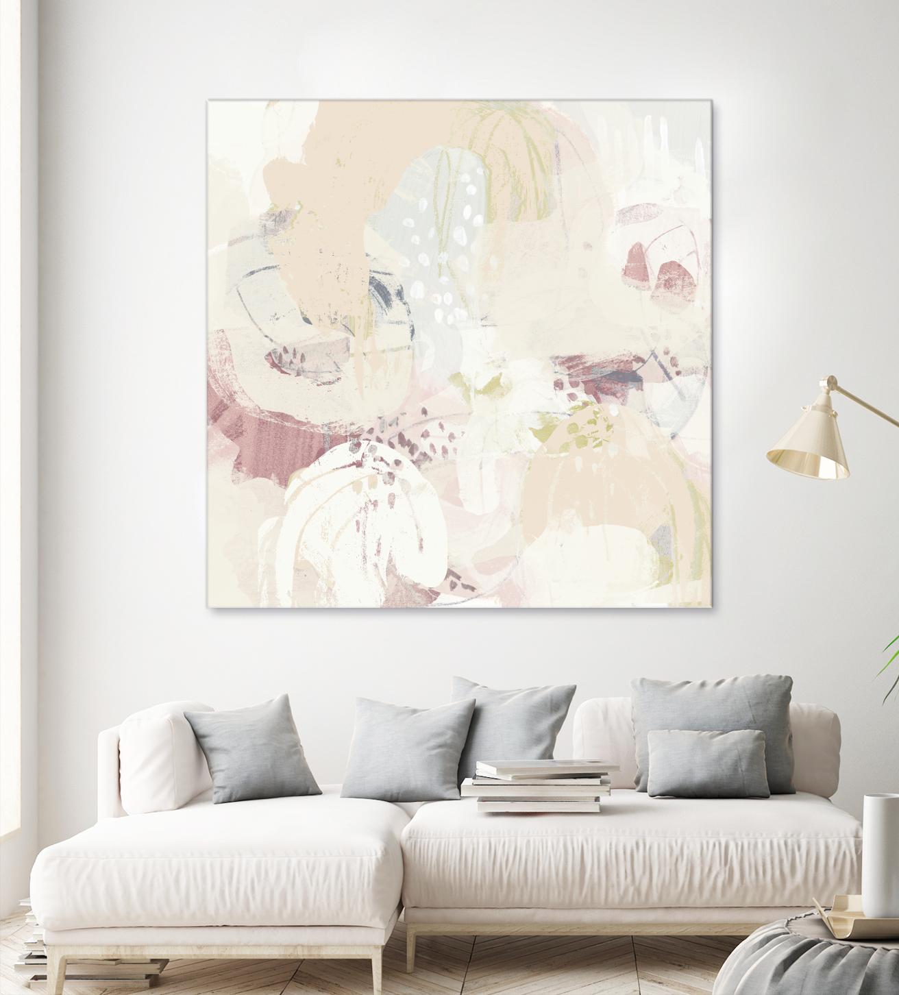 Hanami I by June Erica Vess on GIANT ART - pink abstract