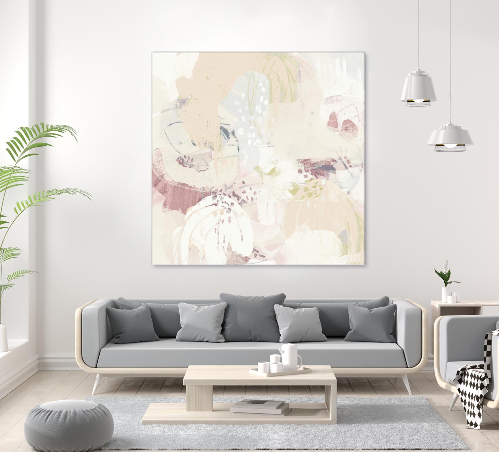 Hanami I by June Erica Vess on GIANT ART - pink abstract