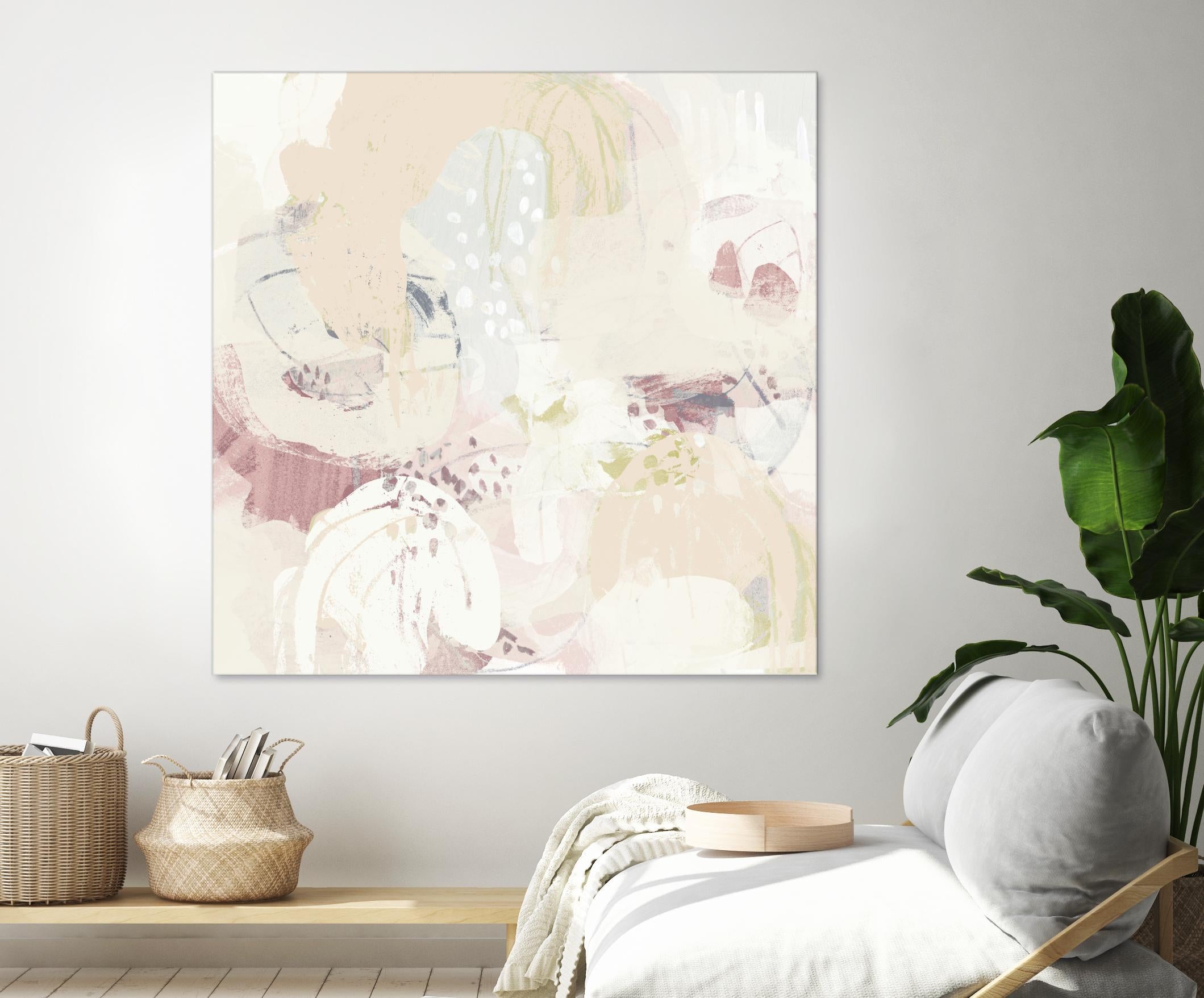 Hanami I by June Erica Vess on GIANT ART - pink abstract
