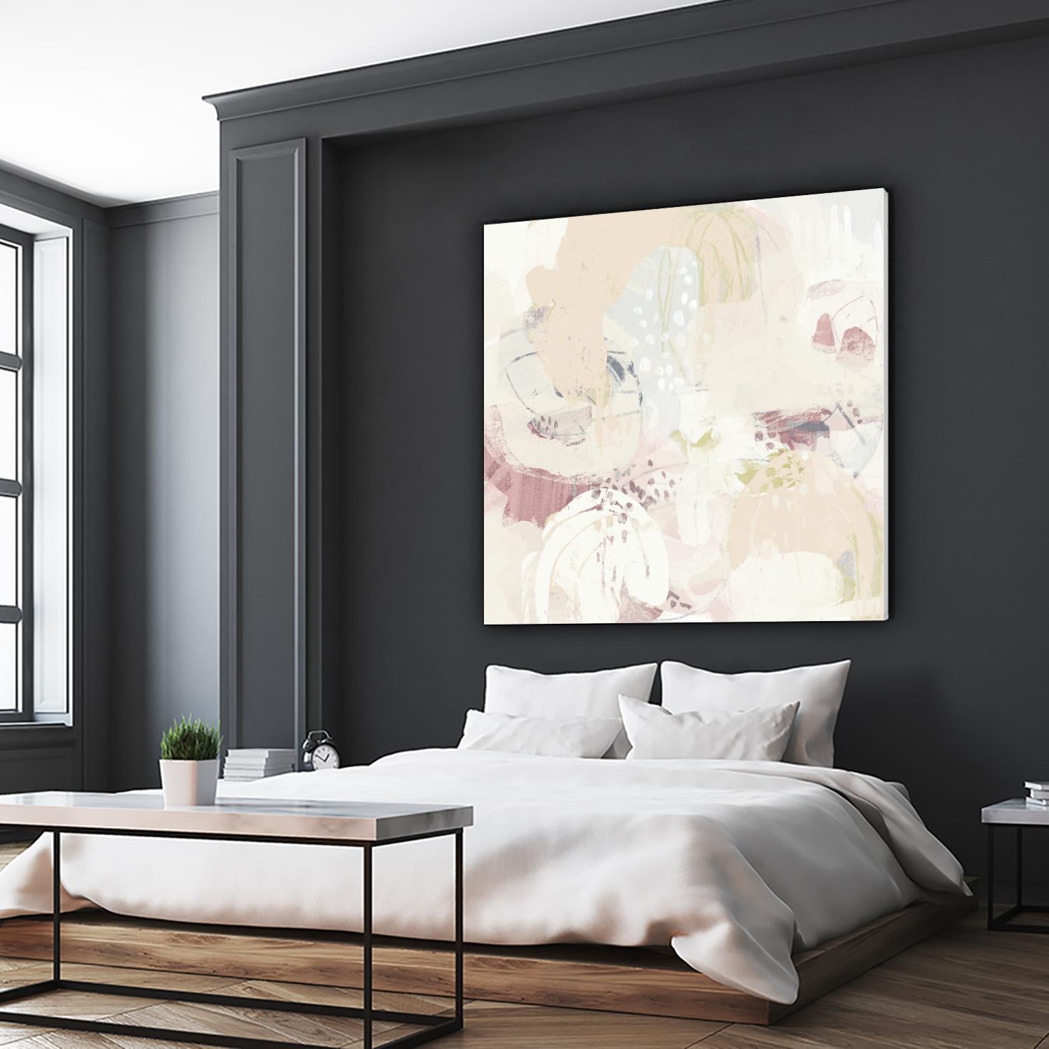 Hanami I by June Erica Vess on GIANT ART - pink abstract