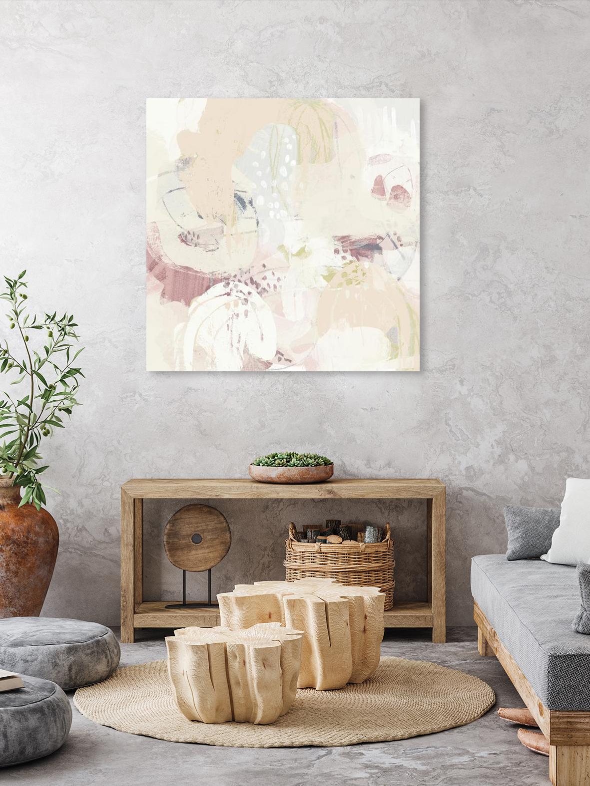 Hanami I by June Erica Vess on GIANT ART - pink abstract