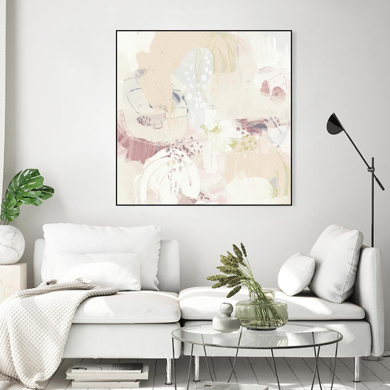 Hanami I by June Erica Vess on GIANT ART - pink abstract