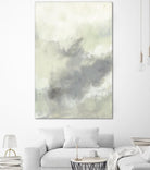 Cloud Impressions II by Jennifer Goldberger on GIANT ART - green abstract