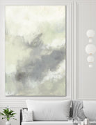 Cloud Impressions II by Jennifer Goldberger on GIANT ART - green abstract