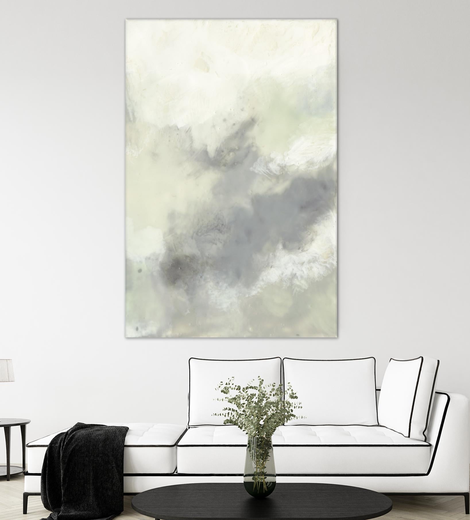 Cloud Impressions II by Jennifer Goldberger on GIANT ART - green abstract