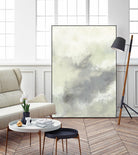 Cloud Impressions II by Jennifer Goldberger on GIANT ART - green abstract