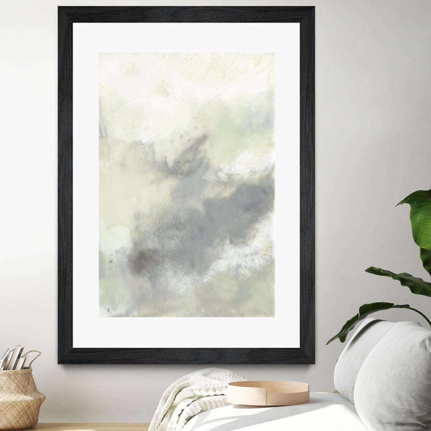 Cloud Impressions II by Jennifer Goldberger on GIANT ART - green abstract