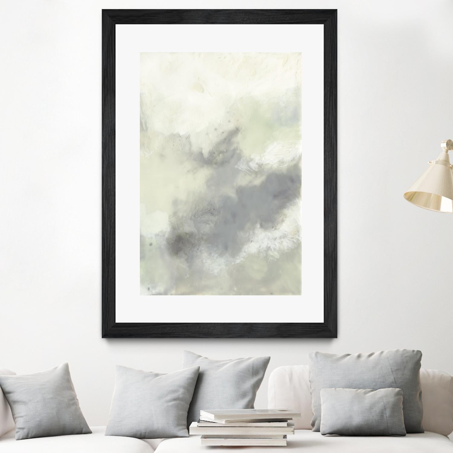 Cloud Impressions II by Jennifer Goldberger on GIANT ART - green abstract