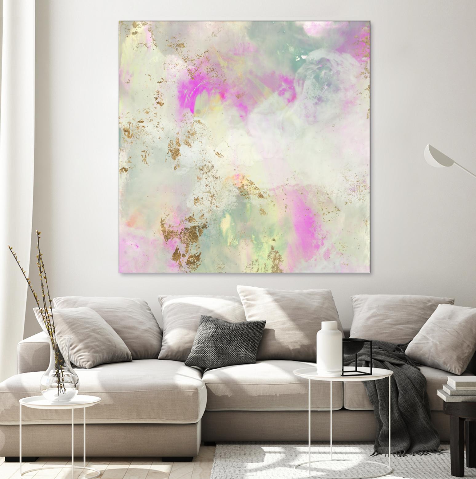 Pastel Swoop I by Jennifer Goldberger on GIANT ART - abstract