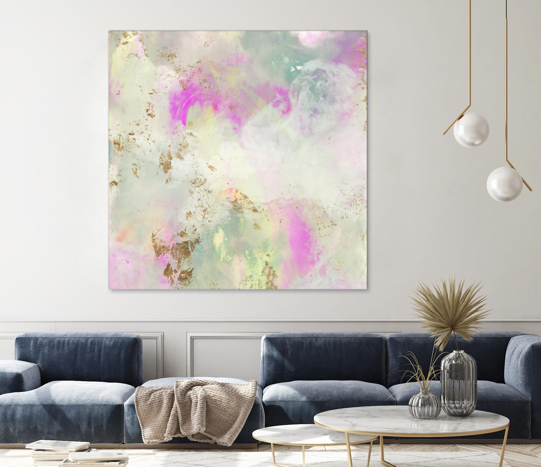 Pastel Swoop I by Jennifer Goldberger on GIANT ART - abstract