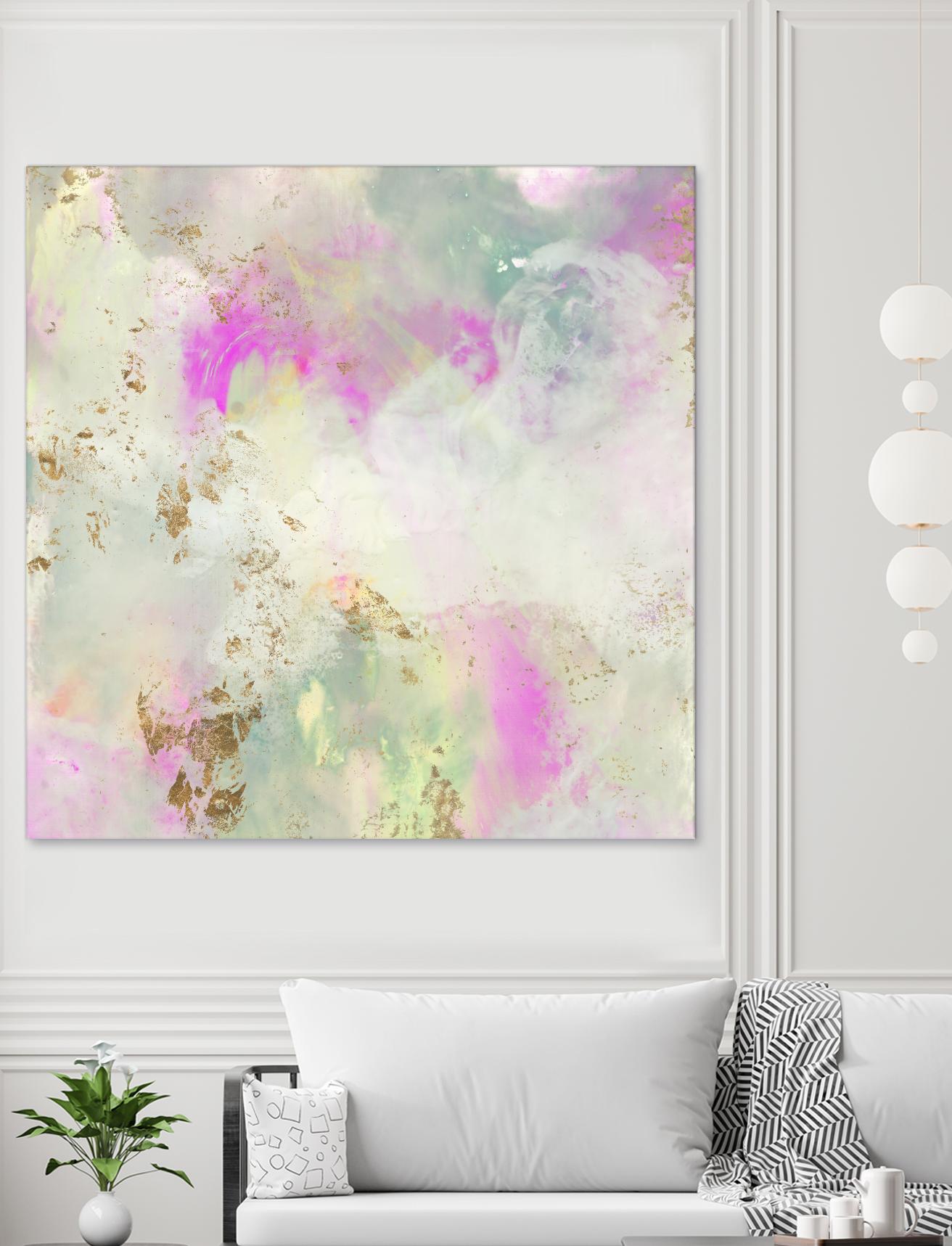 Pastel Swoop I by Jennifer Goldberger on GIANT ART - abstract