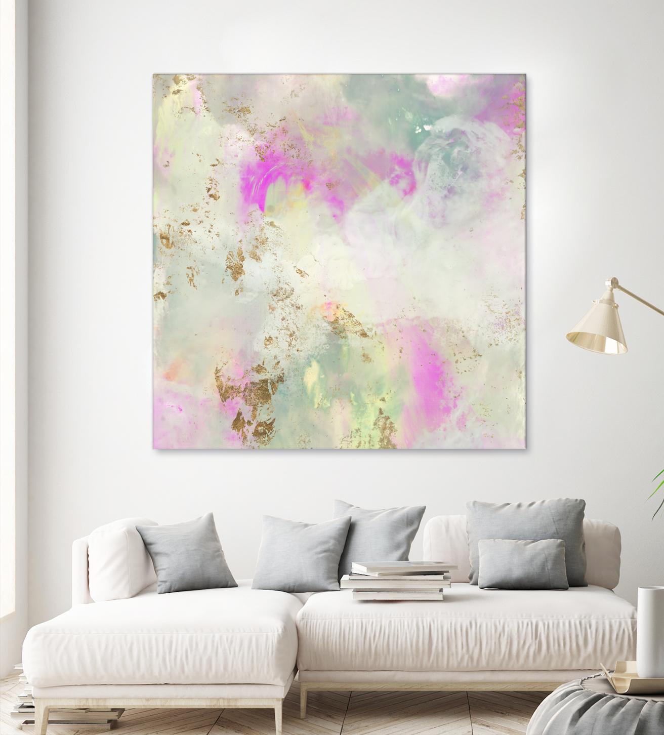 Pastel Swoop I by Jennifer Goldberger on GIANT ART - abstract