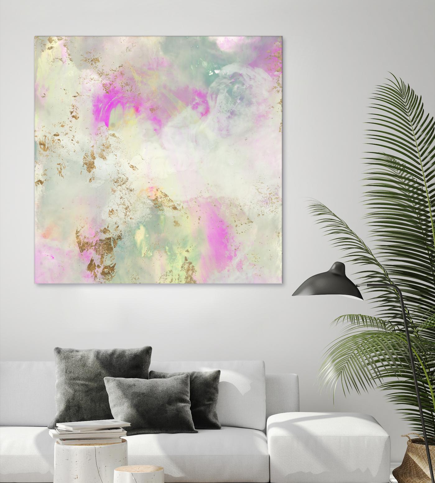 Pastel Swoop I by Jennifer Goldberger on GIANT ART - abstract