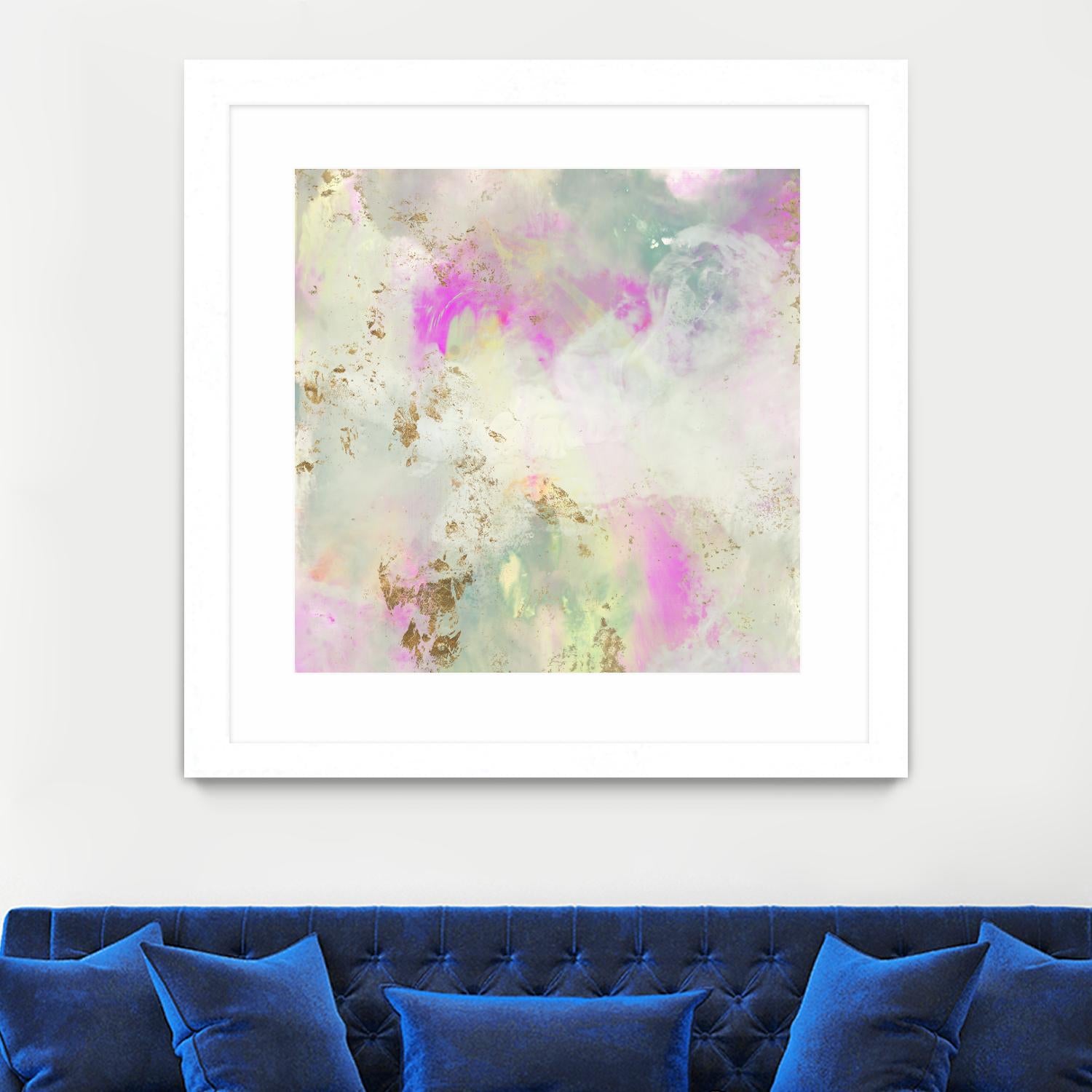 Pastel Swoop I by Jennifer Goldberger on GIANT ART - abstract
