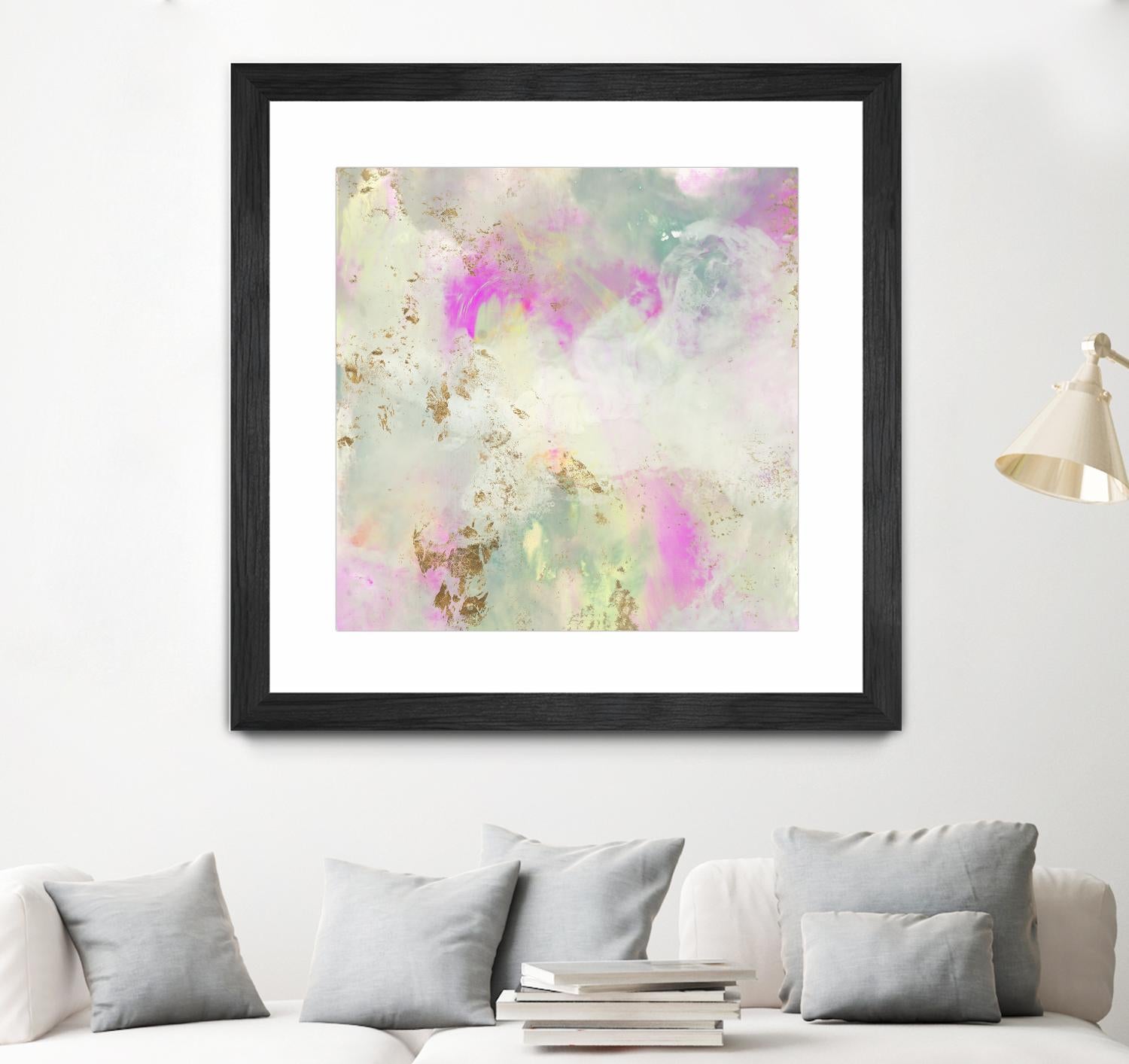 Pastel Swoop I by Jennifer Goldberger on GIANT ART - abstract