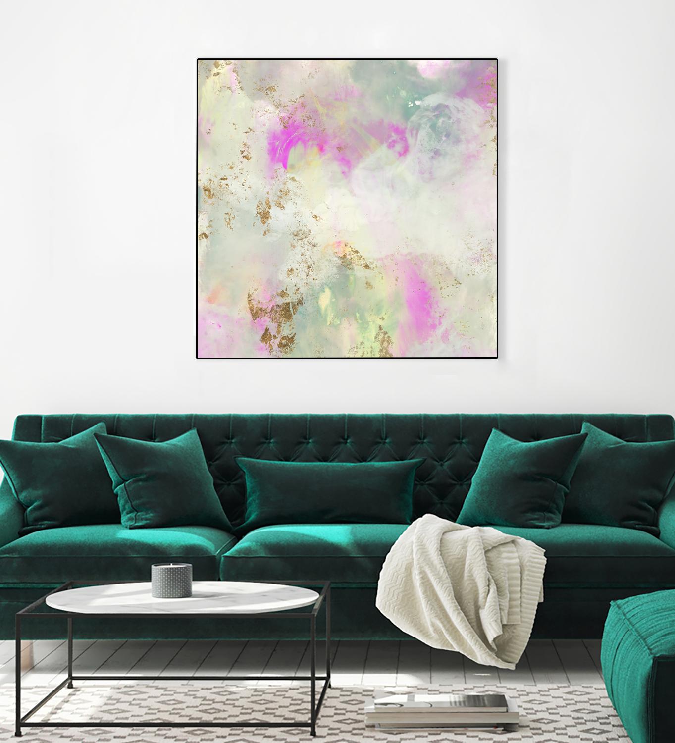 Pastel Swoop I by Jennifer Goldberger on GIANT ART - abstract