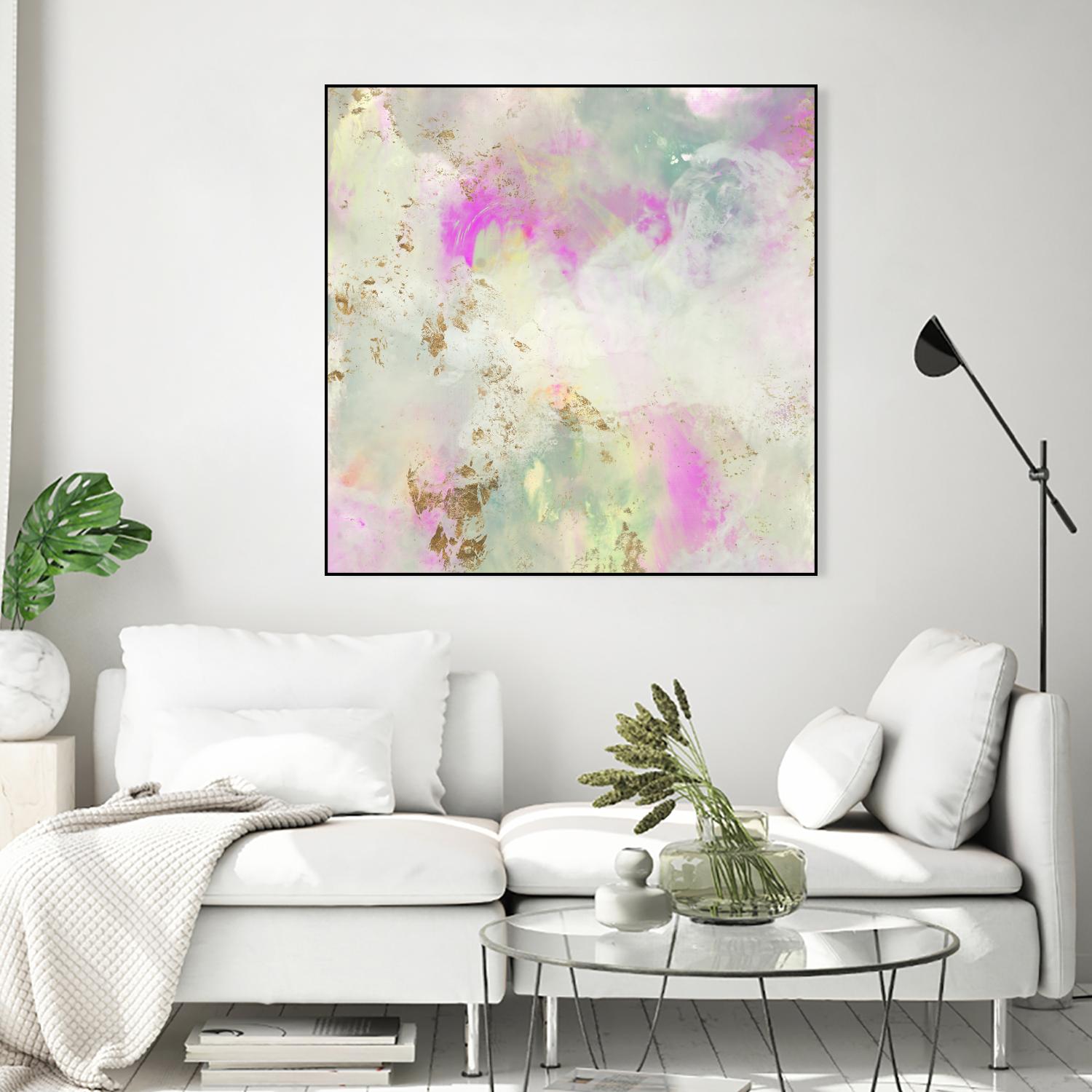 Pastel Swoop I by Jennifer Goldberger on GIANT ART - abstract