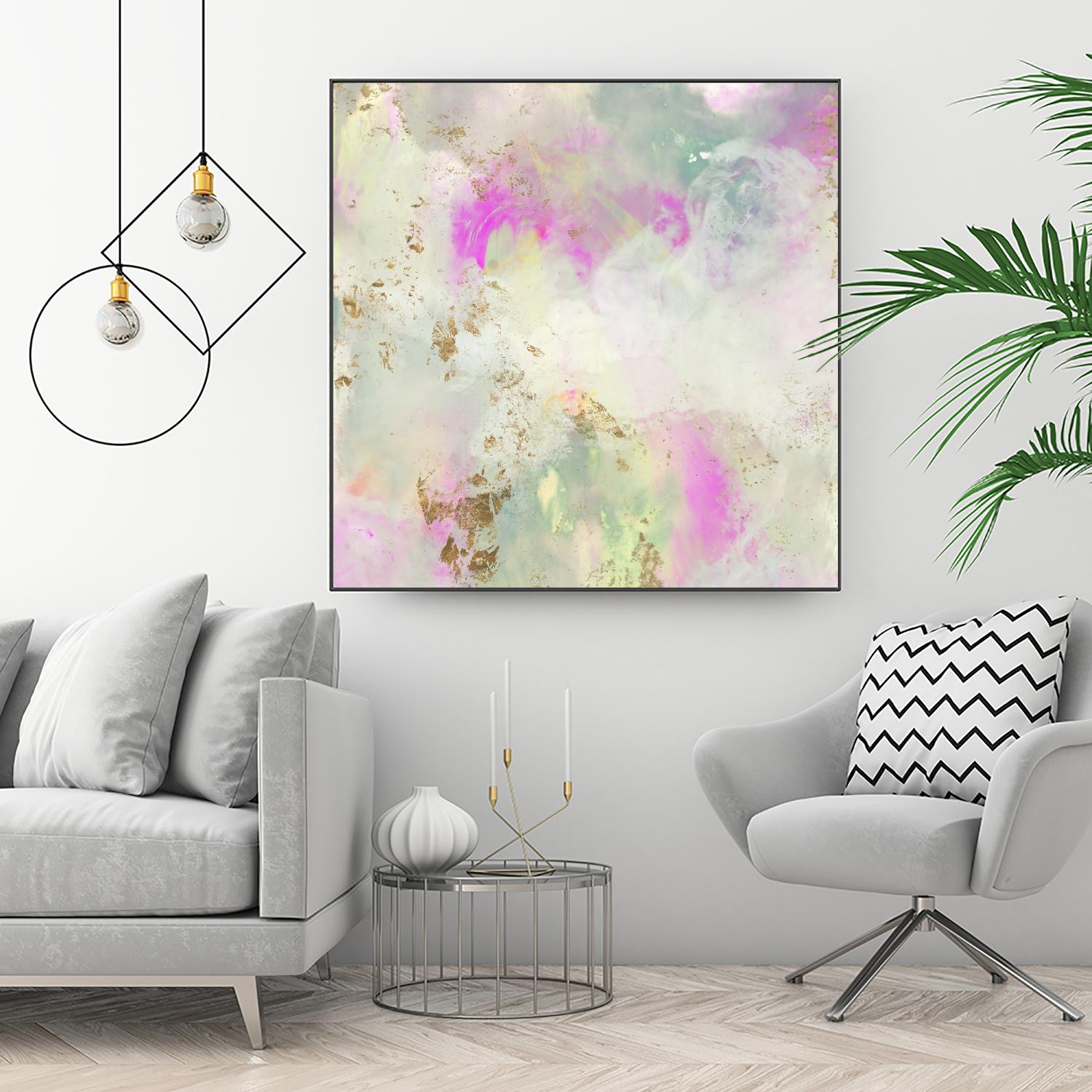 Pastel Swoop I by Jennifer Goldberger on GIANT ART - abstract