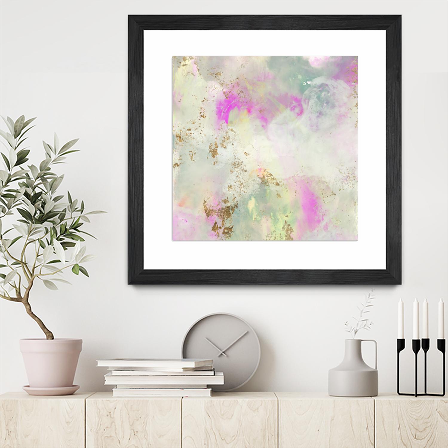 Pastel Swoop I by Jennifer Goldberger on GIANT ART - abstract