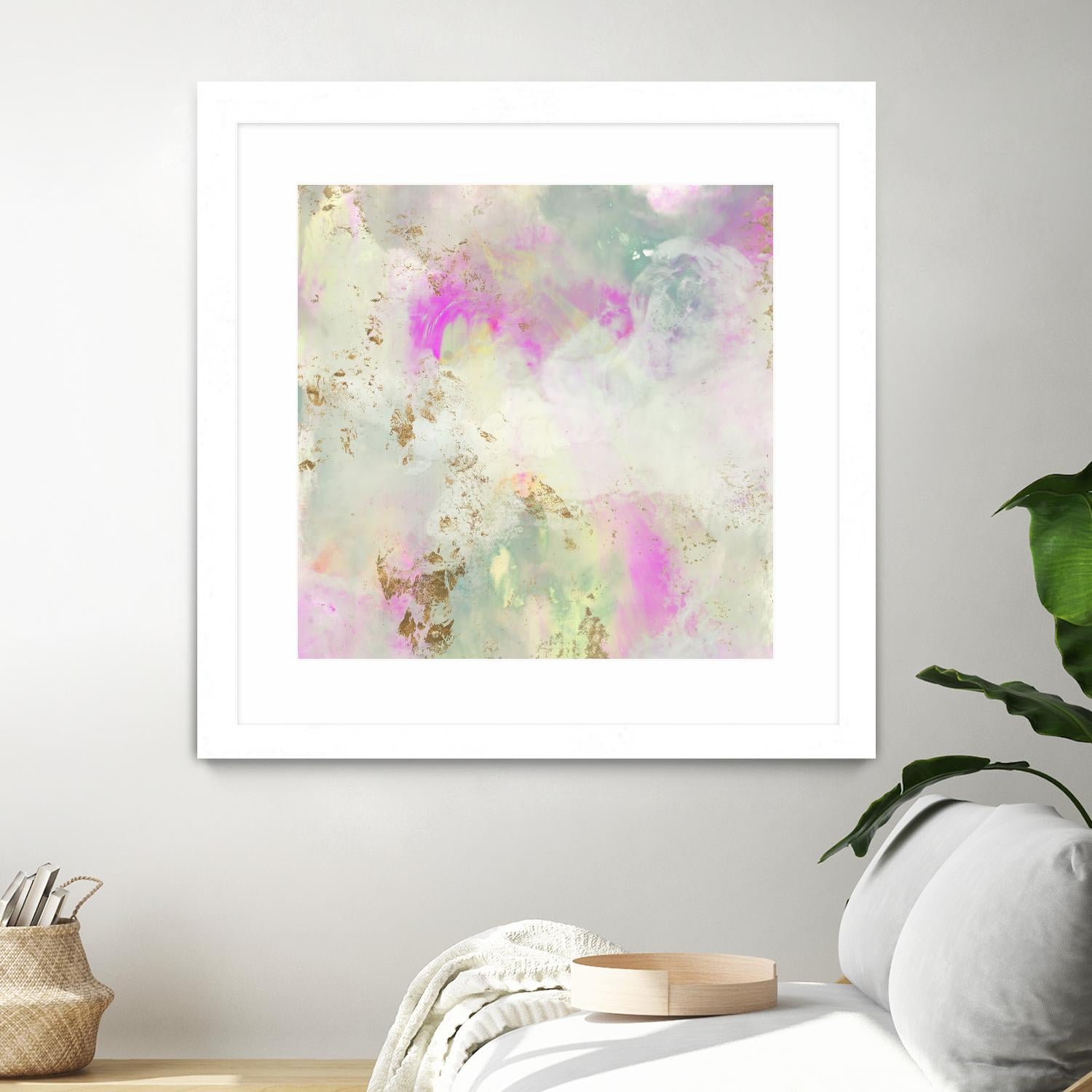 Pastel Swoop I by Jennifer Goldberger on GIANT ART - abstract
