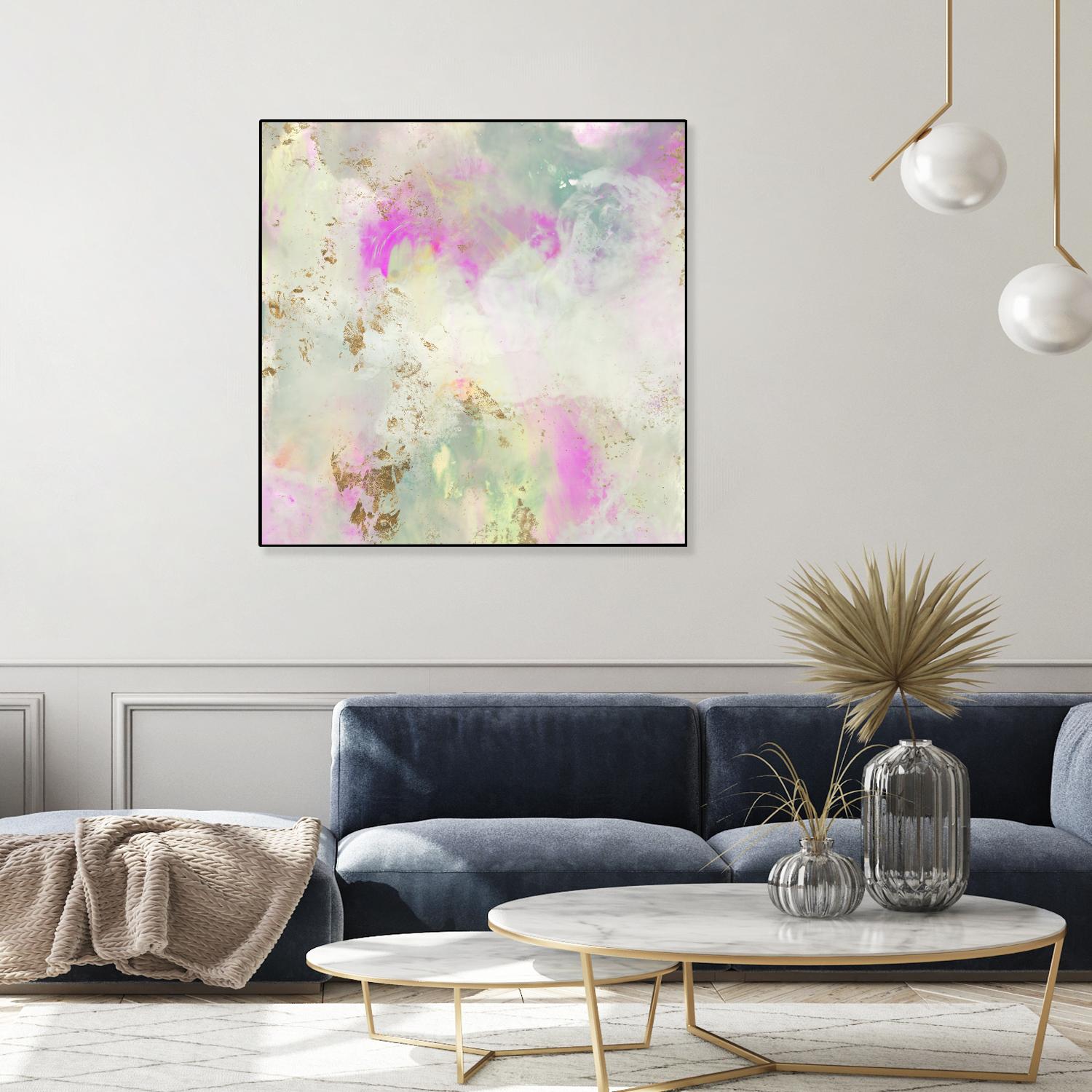 Pastel Swoop I by Jennifer Goldberger on GIANT ART - abstract