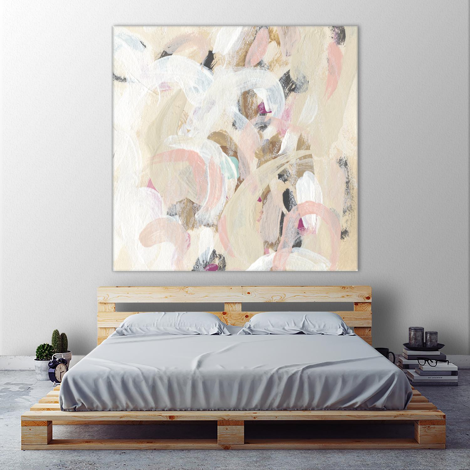 Carnivale I by June Erica Vess on GIANT ART - pink- purple abstract