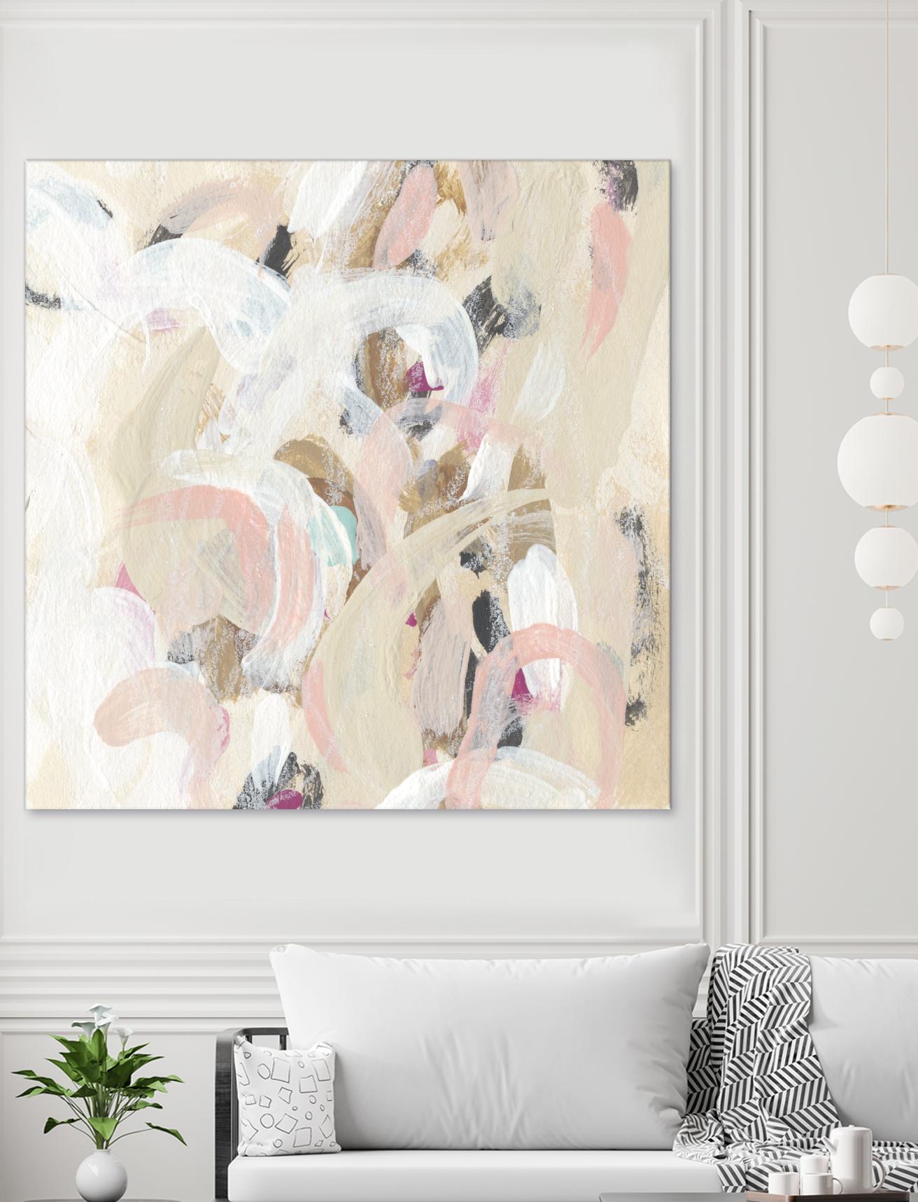 Carnivale I by June Erica Vess on GIANT ART - pink- purple abstract